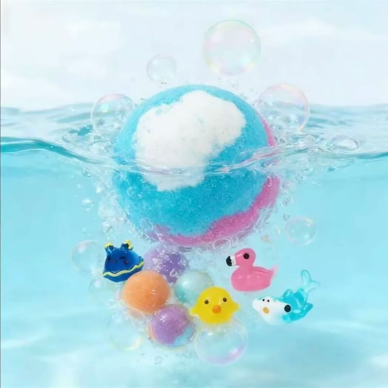 Bath Bombs Gift Set of 12 + Surprise Ocean Toys Inside