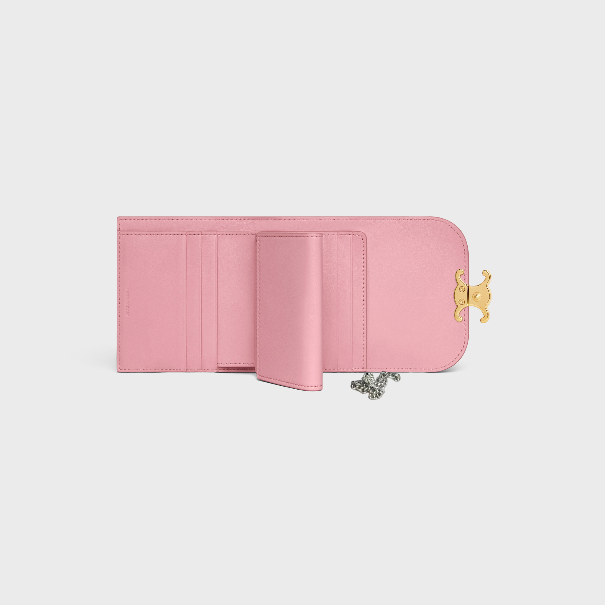 チェーンウォレット マーゴ /スモールウォレット トリオンフ / シャイニーカーフスキン ローズ