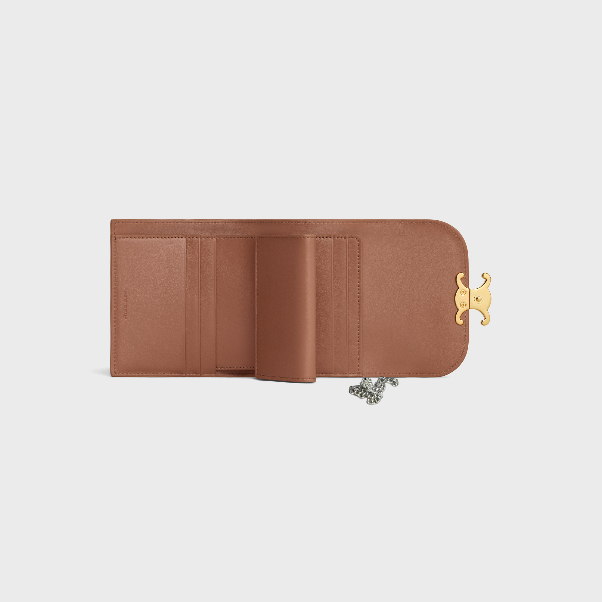 チェーンウォレット マーゴ /スモールウォレット トリオンフ / シャイニーカーフスキン ブロンズ