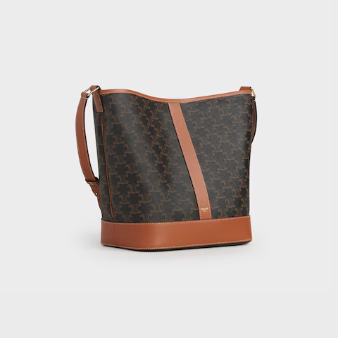 ミディアム バケット / トリオンフキャンバス＆カーフスキン / タン