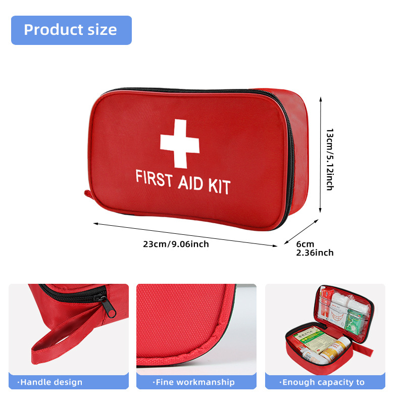 194-Piece Compact First Aid Kit – Essential for Home, Car, Camping & Travel