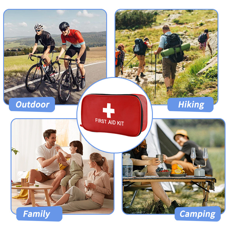 194-Piece Compact First Aid Kit – Essential for Home, Car, Camping & Travel