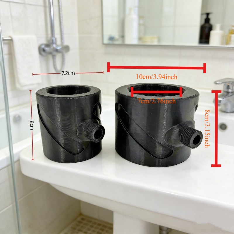 Creative Spiral Shower Head, High Pressure Turbocharged Shower Head, 360° Rotating Powerful Flow Showerhead for Bathroom