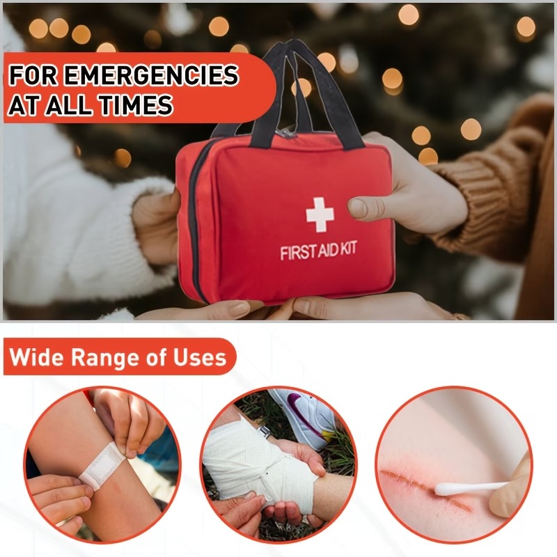 173-Piece Premium First Aid Kit – Essential Emergency Survival Gear for Home, Car, Camping, Hiking, Travel & Outdoor Adventures