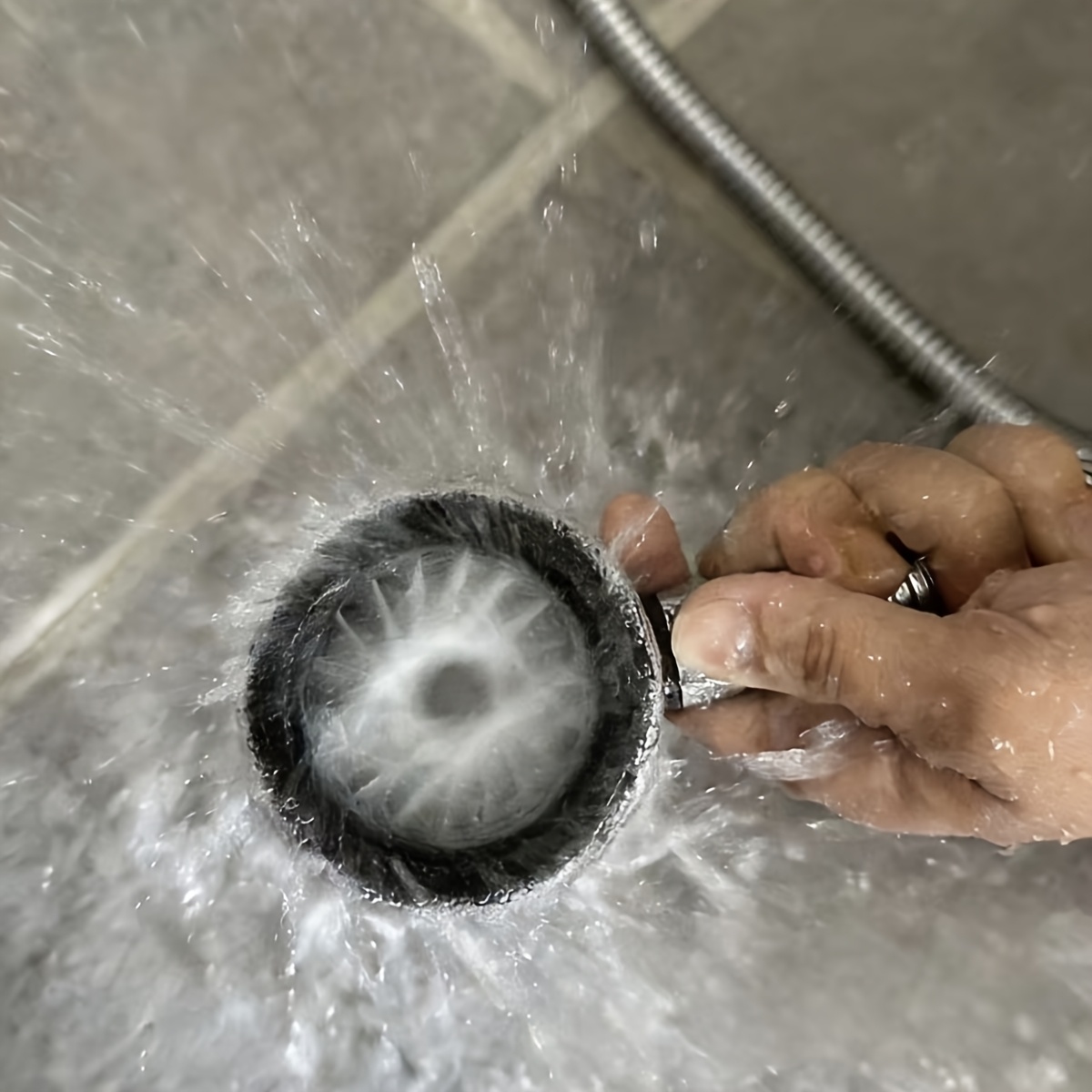 Creative Spiral Shower Head, High Pressure Turbocharged Shower Head, 360° Rotating Powerful Flow Showerhead for Bathroom