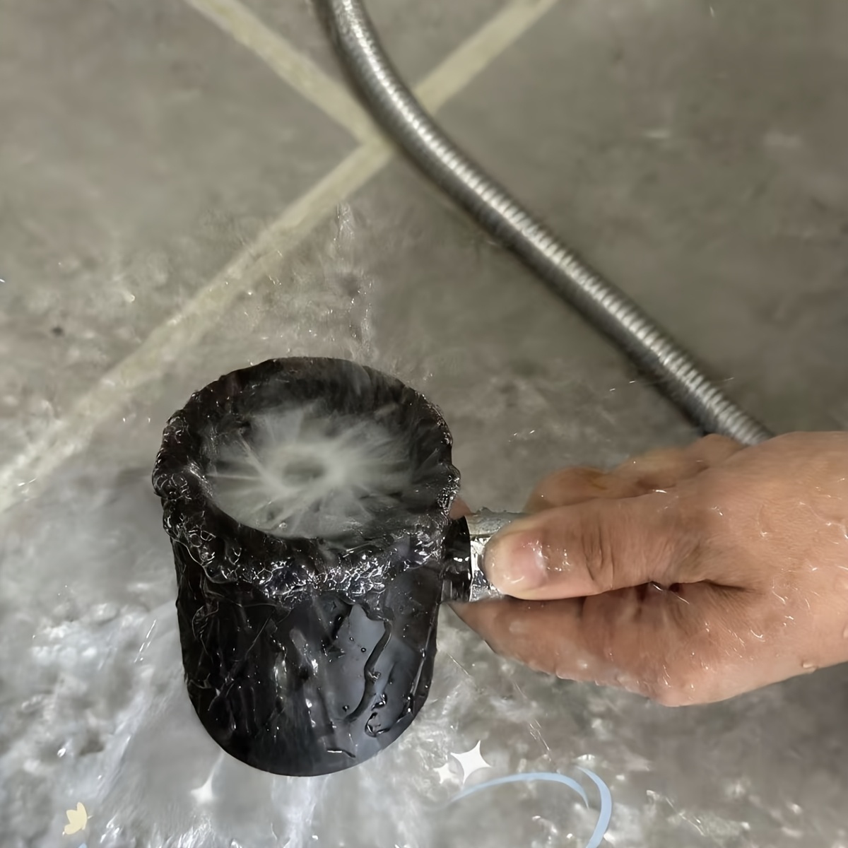 Creative Spiral Shower Head, High Pressure Turbocharged Shower Head, 360° Rotating Powerful Flow Showerhead for Bathroom