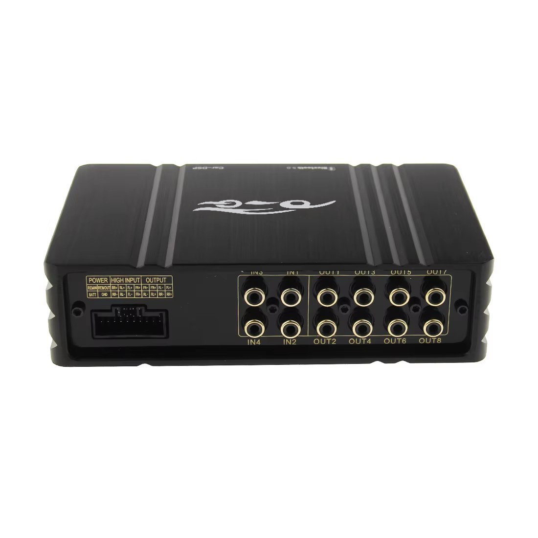 Factory Supply Class AB Car Audio DSP Powered Amplifier with LCD Display Remote Control