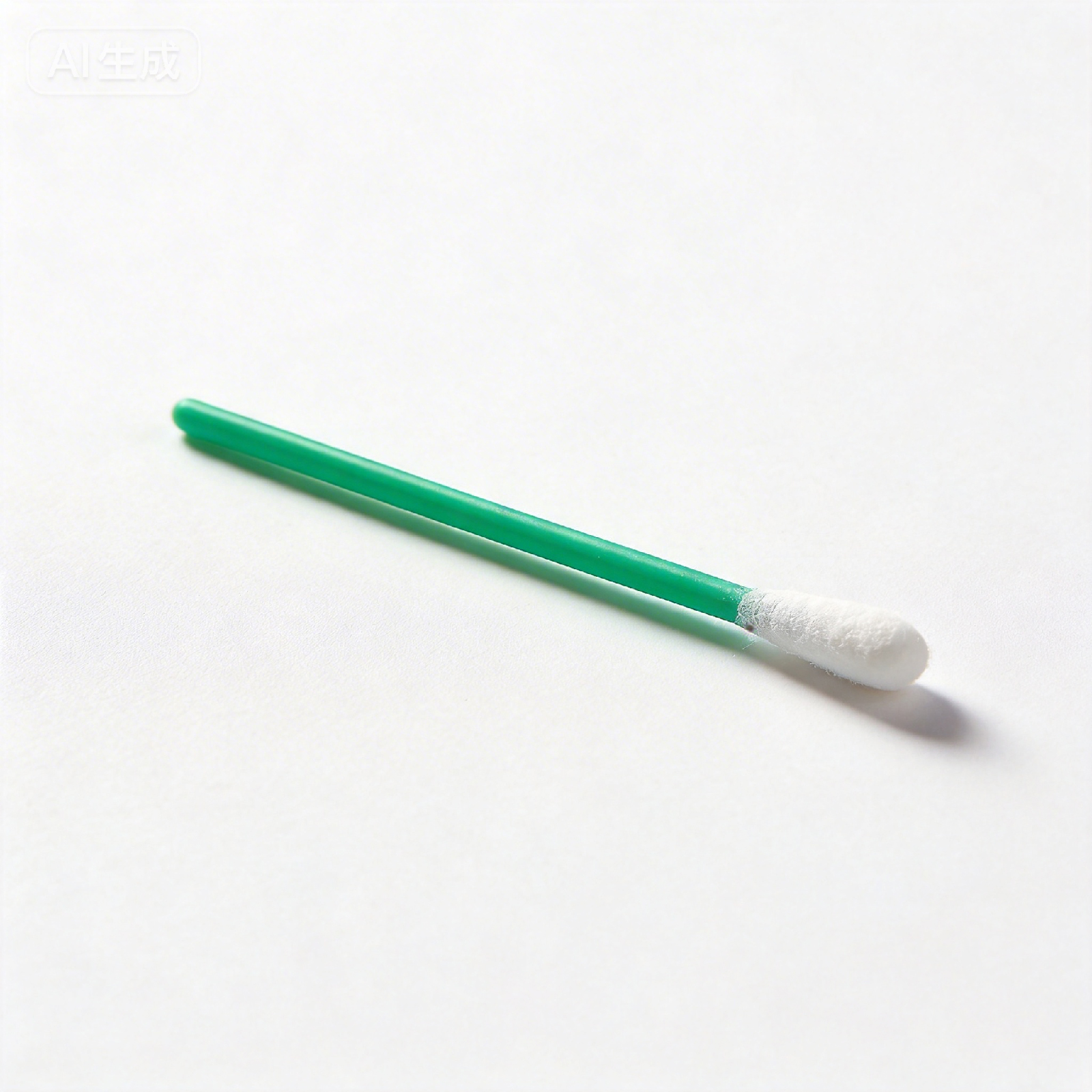 Dust free cotton swab with a cotton head