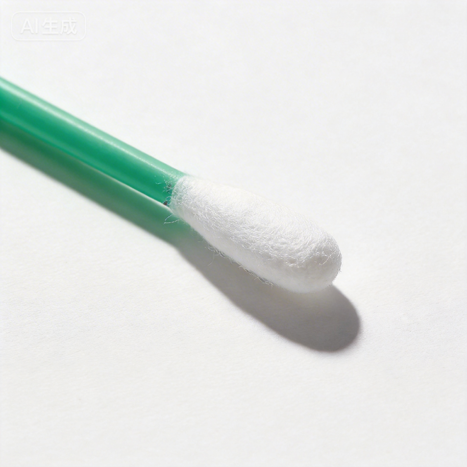 Dust free cotton swab with a cotton head