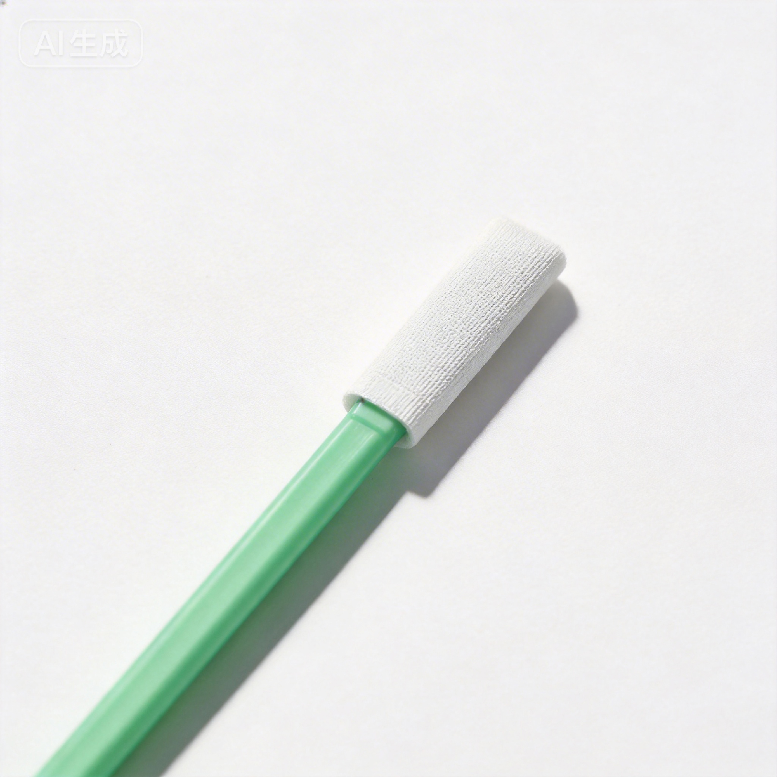 Dust free cotton swab with a cotton head