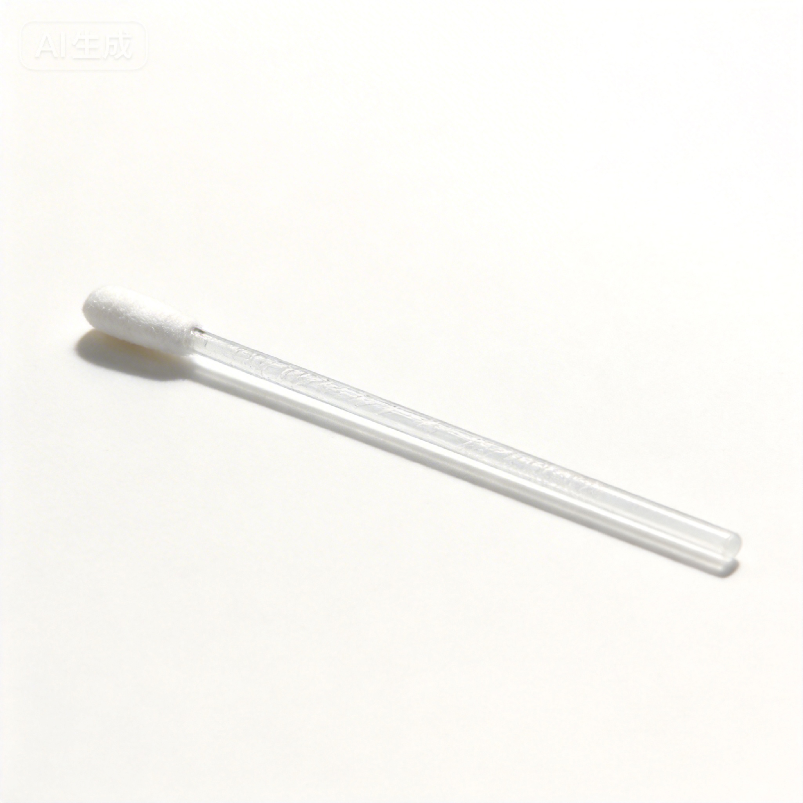 Dust free cotton swab with a cotton head