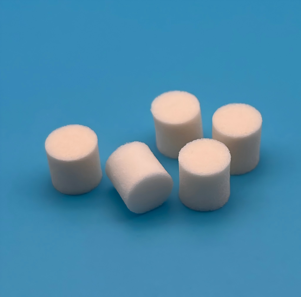 Wholesale Medical Non Crumbling PU Sponge Insert For Heparin Cap PICC Connector Alcohol Disinfection Cap With Custom Shape