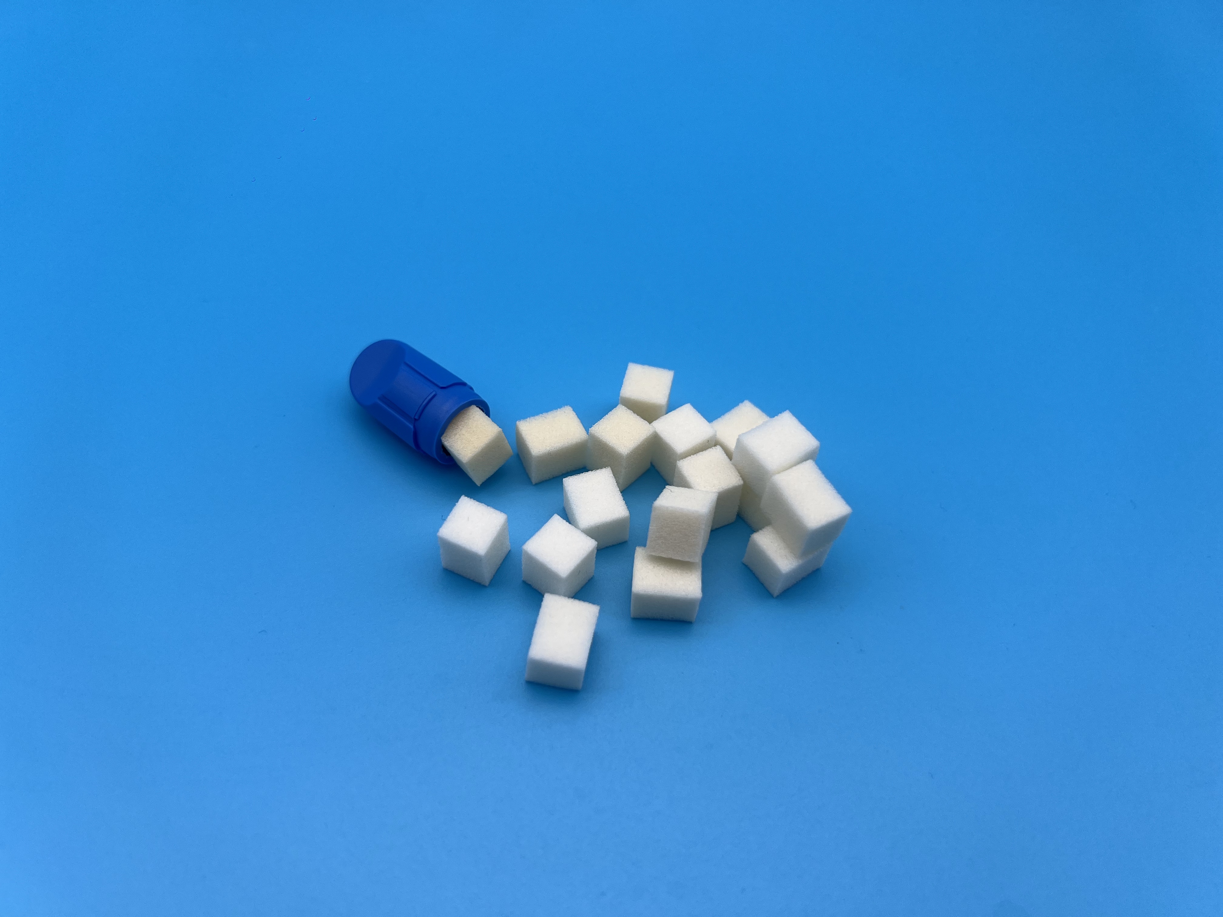 Wholesale Medical Non Crumbling PU Sponge Insert For Heparin Cap PICC Connector Alcohol Disinfection Cap With Custom Shape