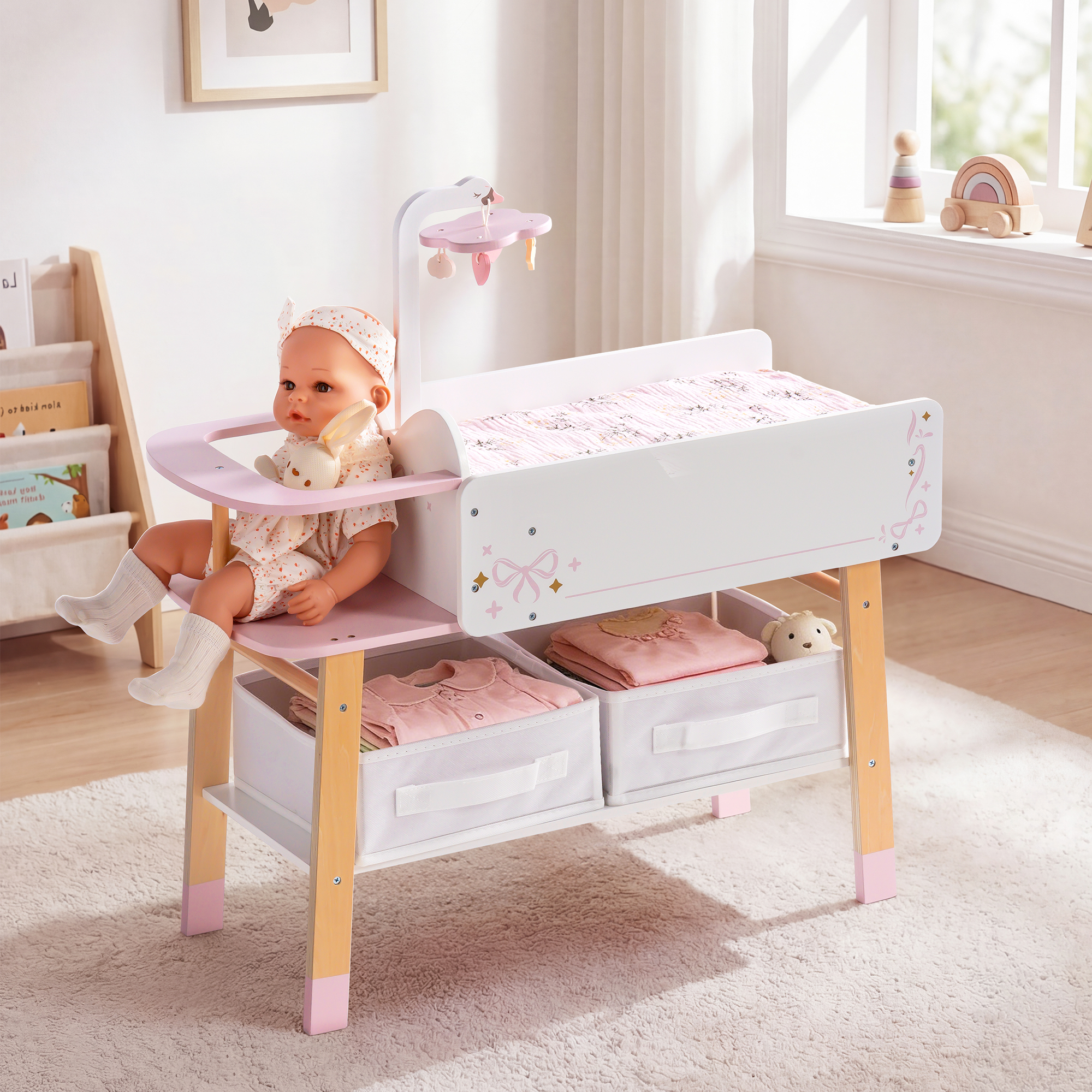 ROBUD 18 Inch Doll Changing Table