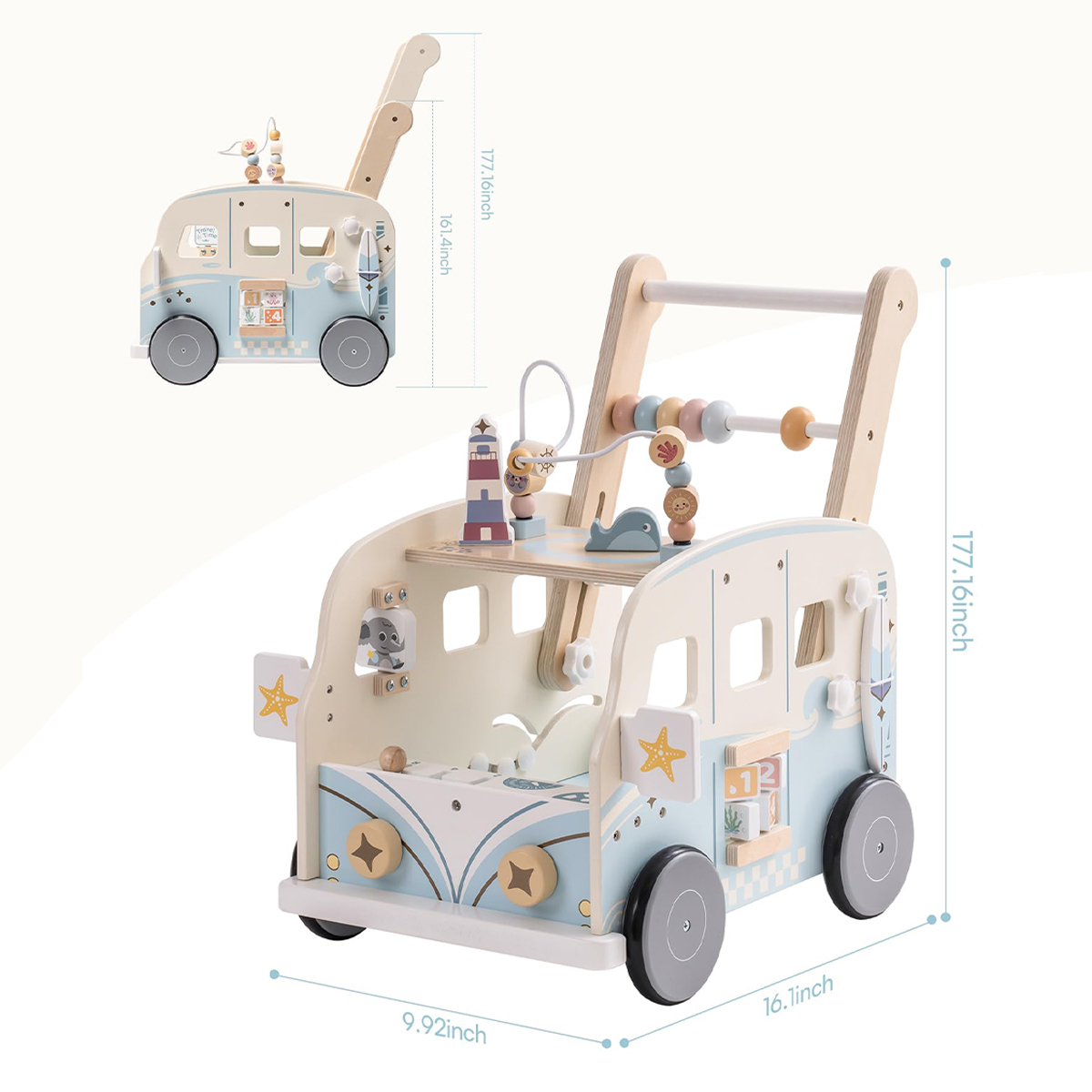 ROBUD Ajustable Speed Multi-Functional Baby Walker