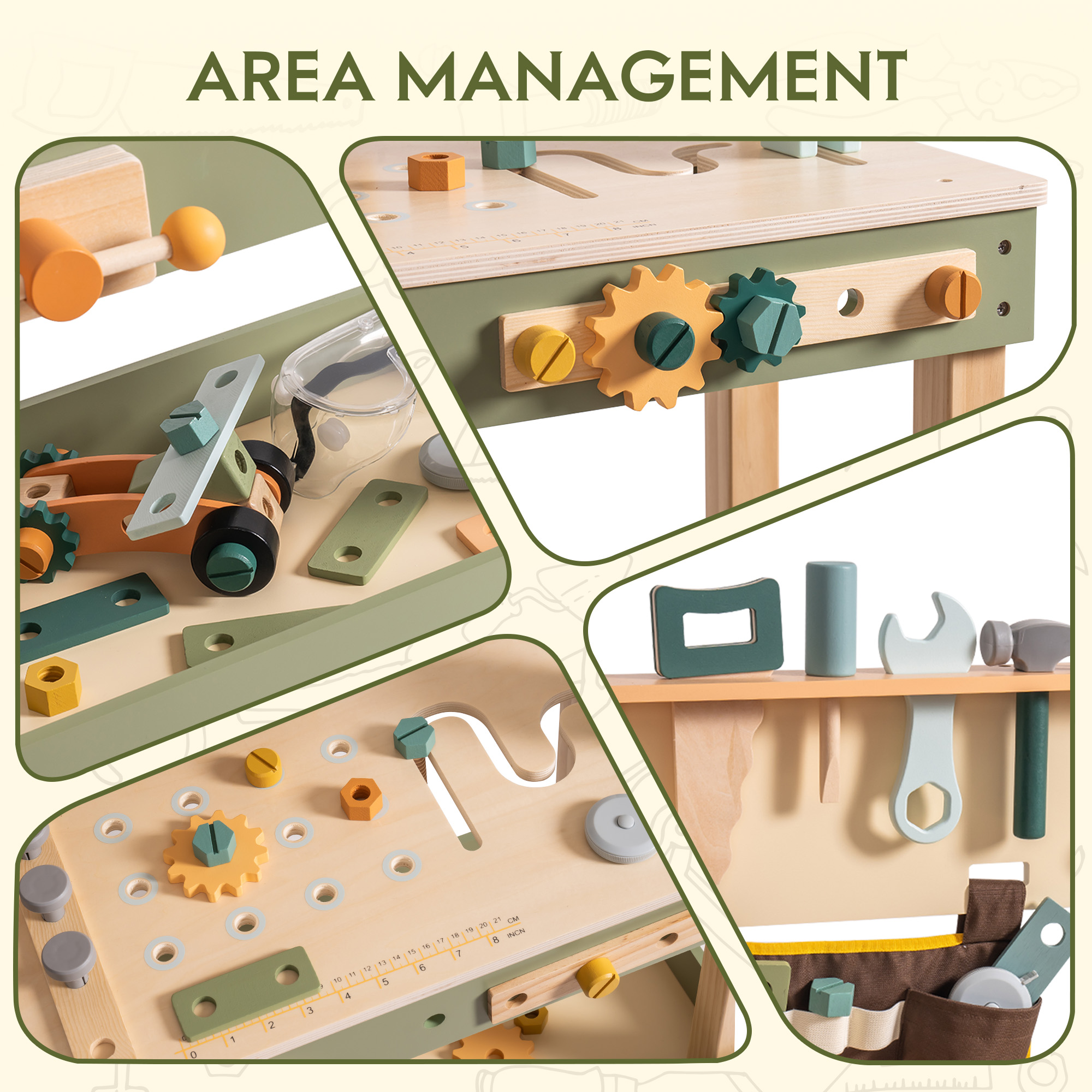 Avocado Green Tool Bench