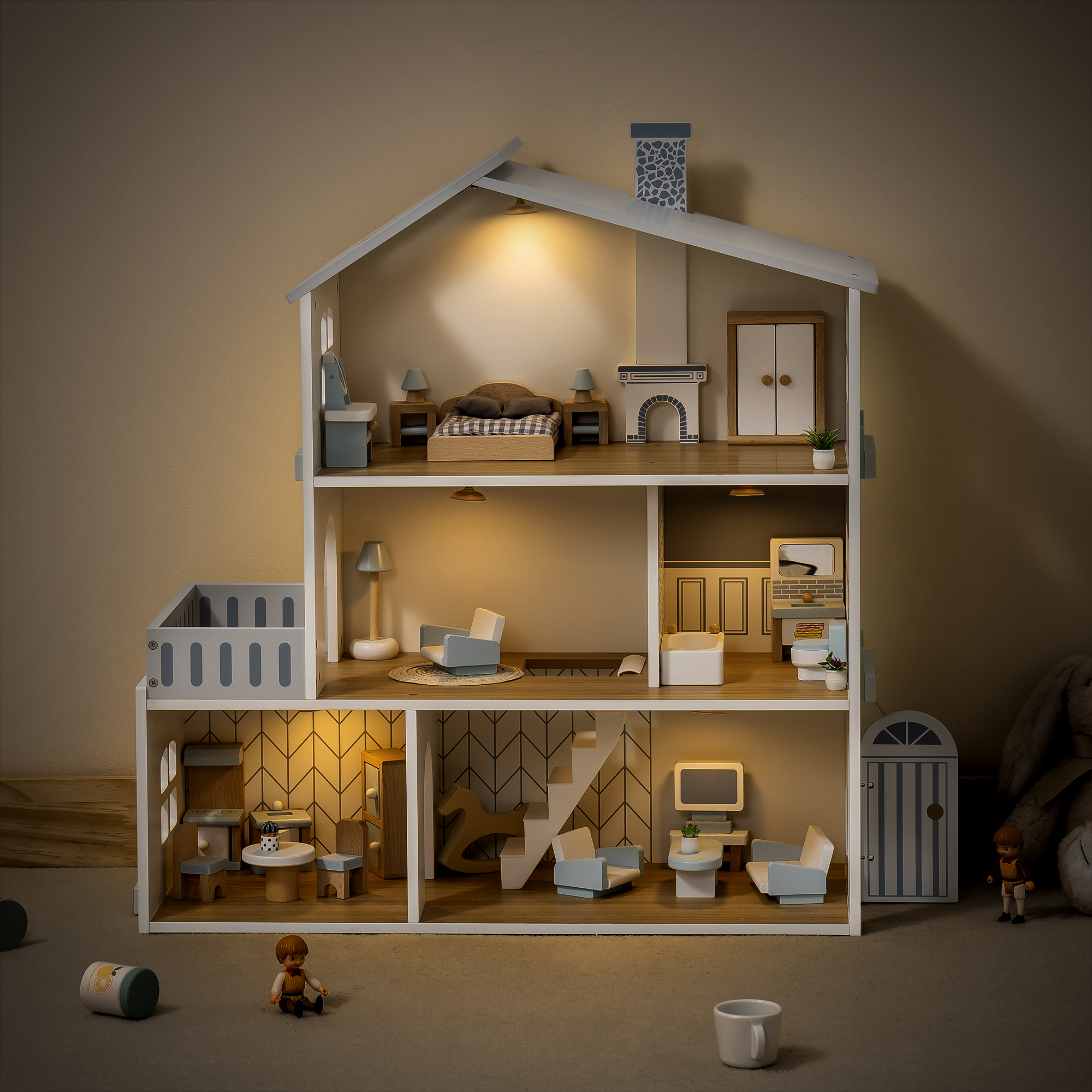 ROBUD Simple Nordic Doll House