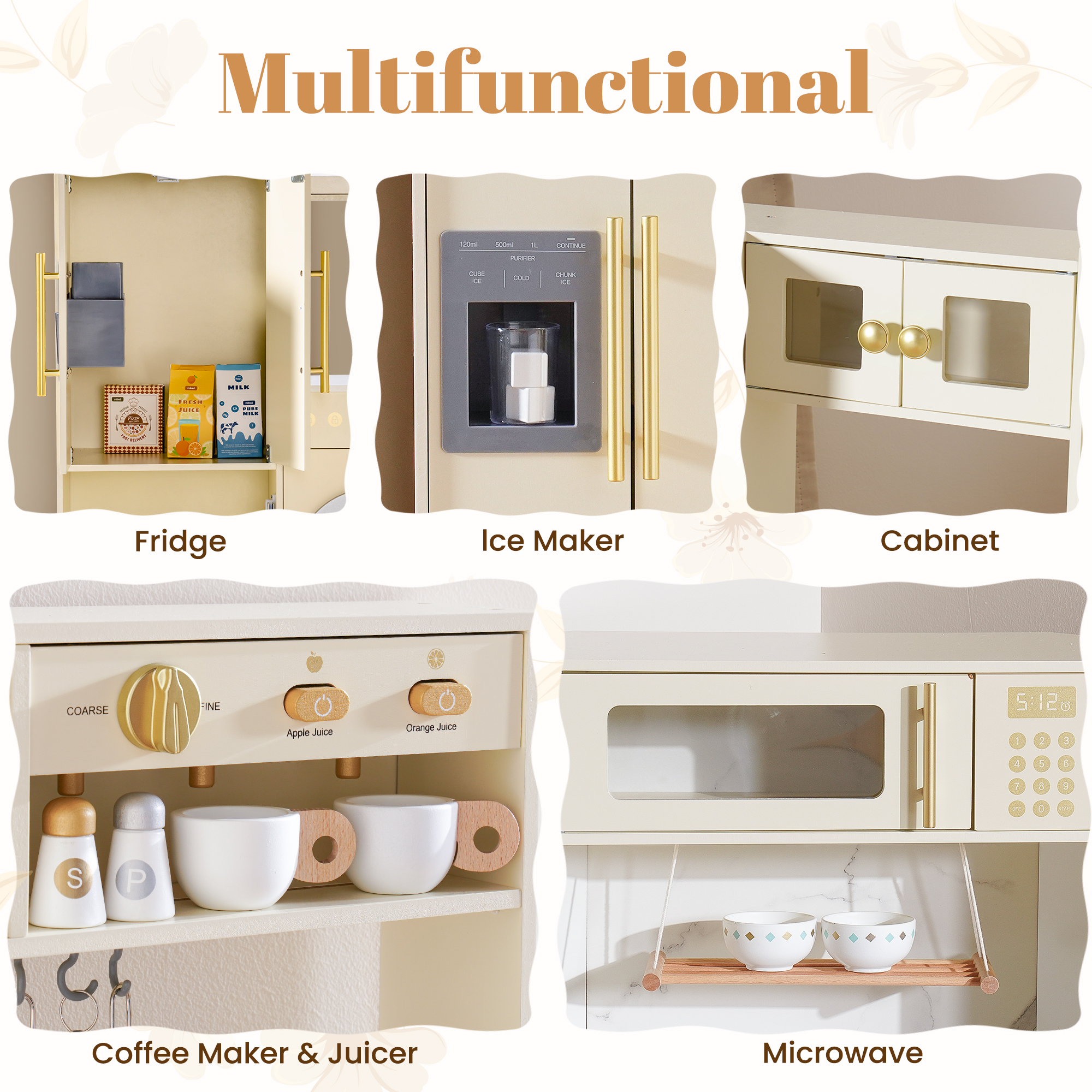 ROBUD Wooden Light Luxury Corner Kitchen