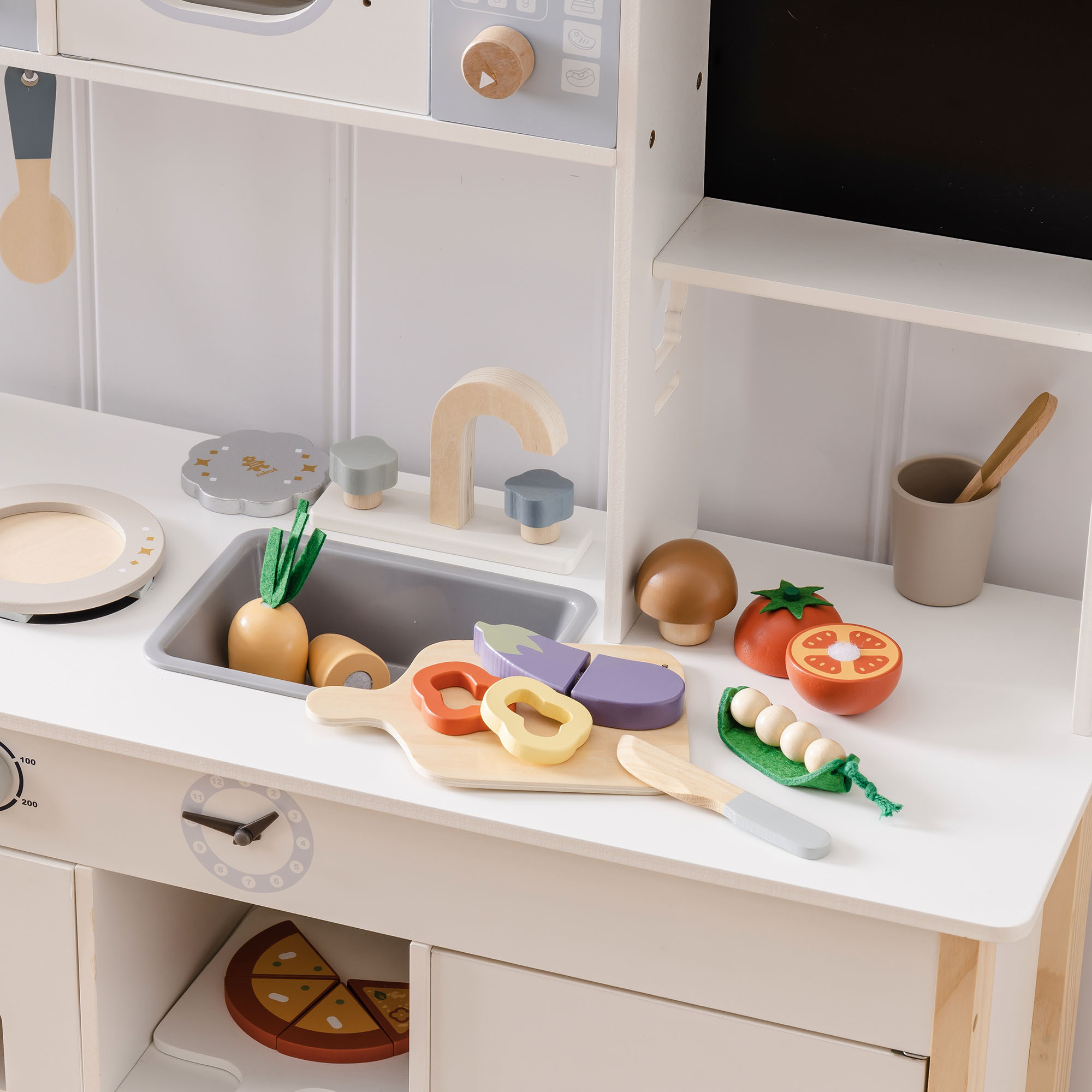 ROBUD Wooden Childs Play Food Set - Vegetables