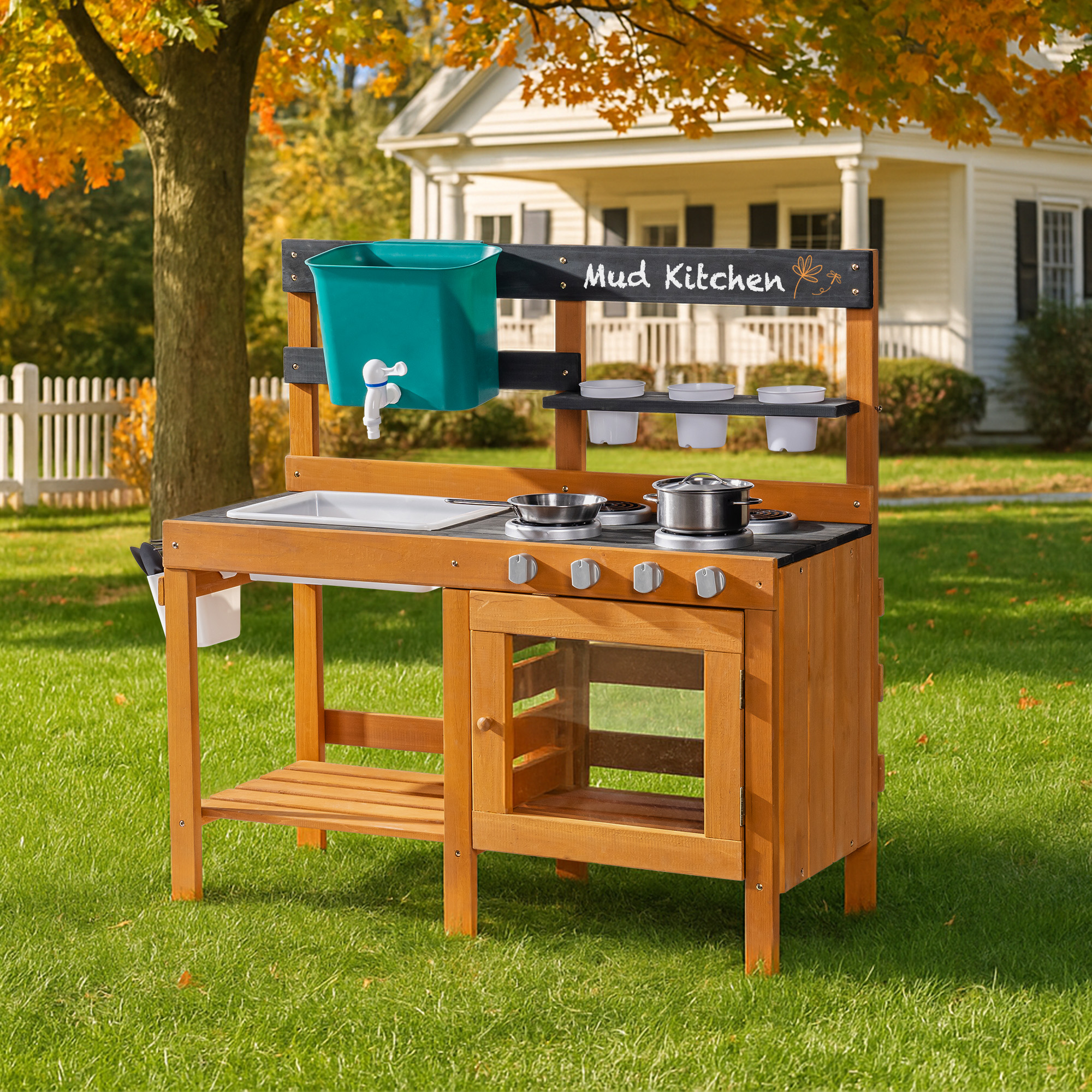 ROBUD Outdoor Mud Kitchen with Real Water Play
