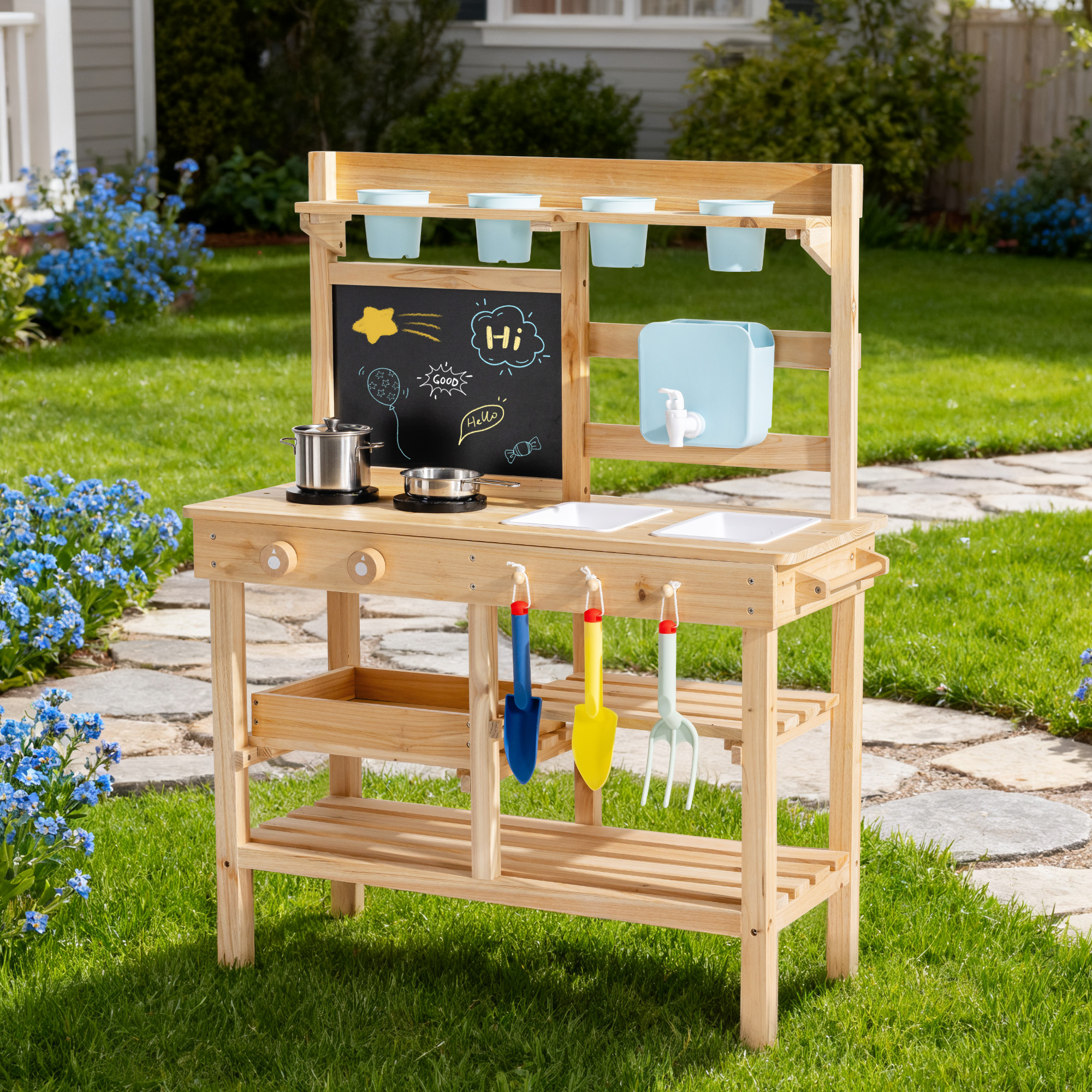 ROBUD Outdoor Garden Mud Kitchen for Kids