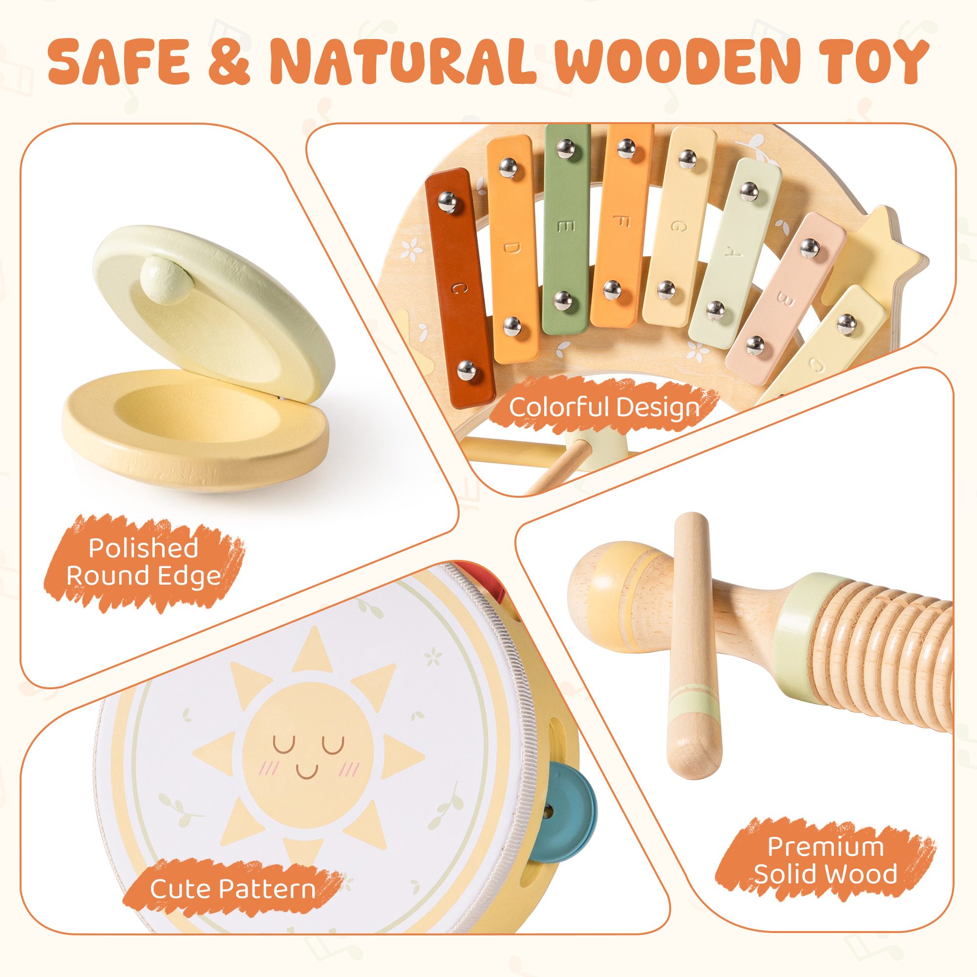 ROBUD Kids Musical Toys Moonlight Music Set