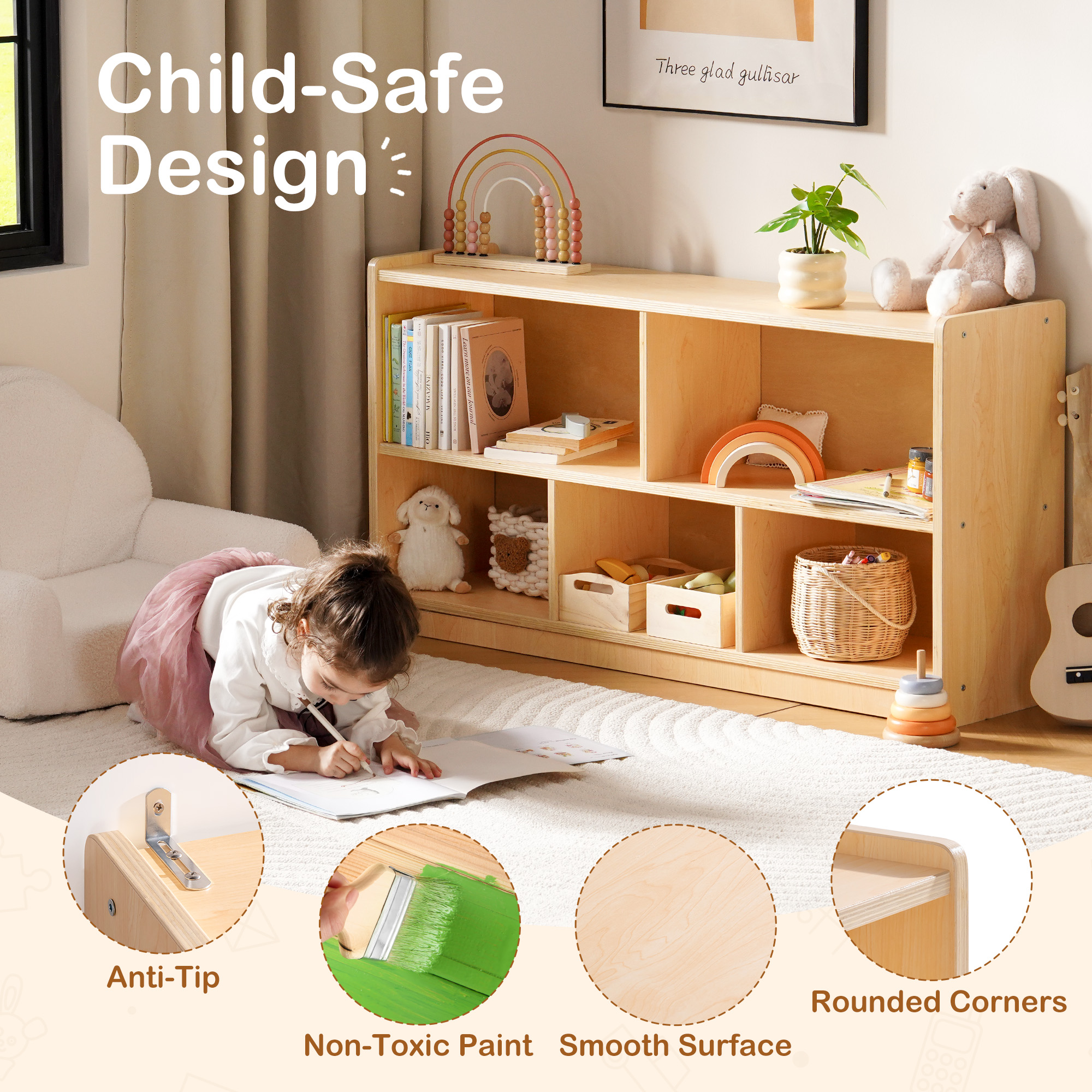 ROBUD Wooden Storage Cabinet