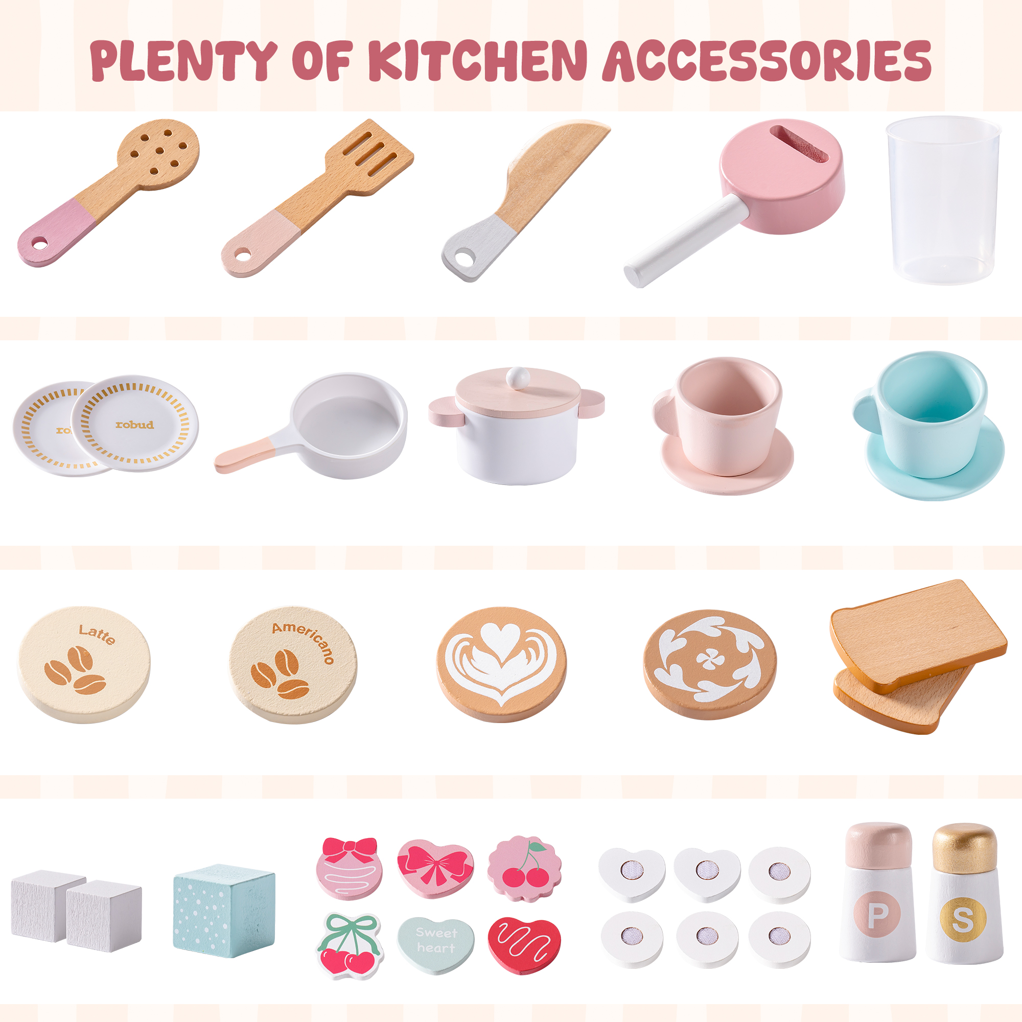 ROBUD Pink Baking Kitchen