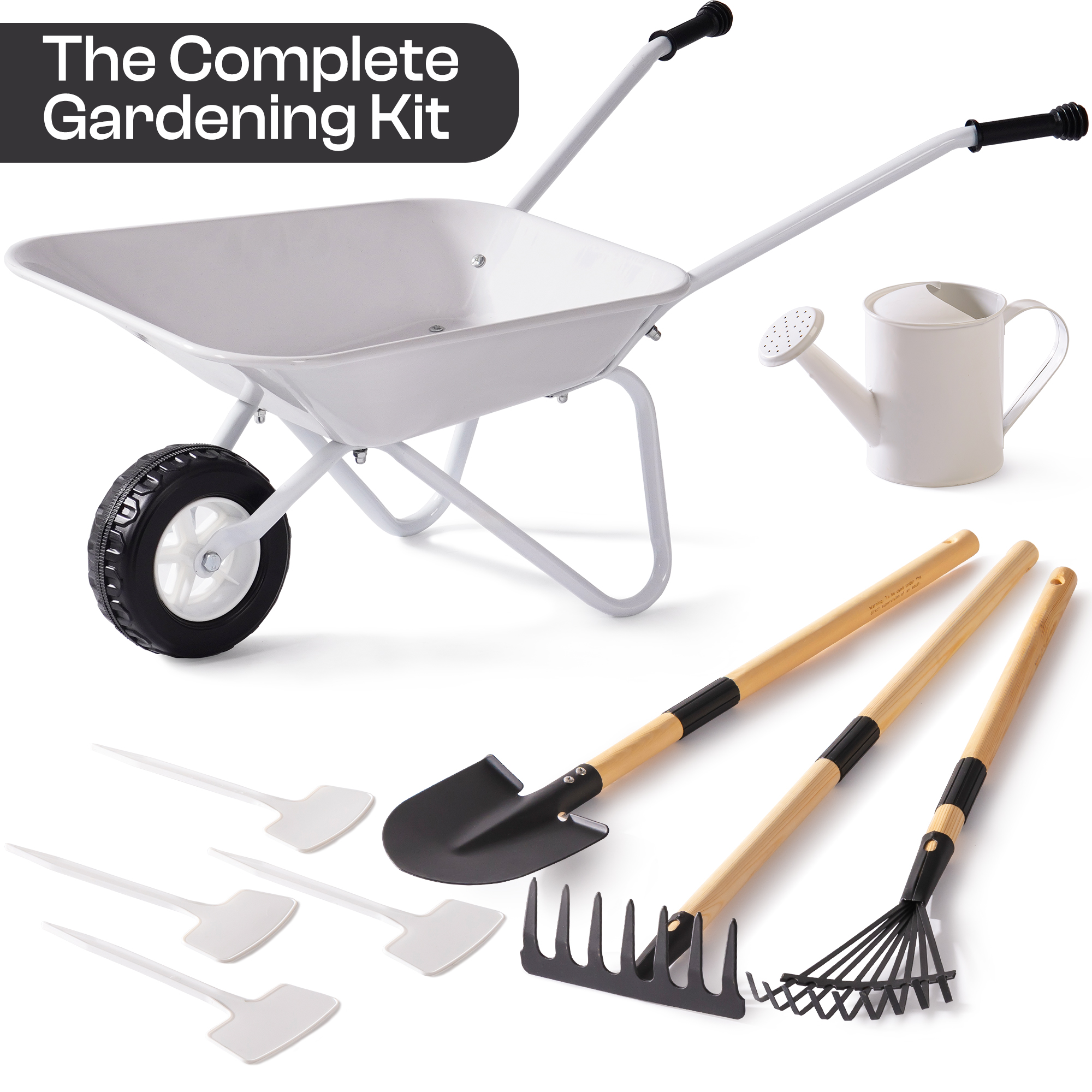ROBUD Kids Wheelbarrow with Gardening Set