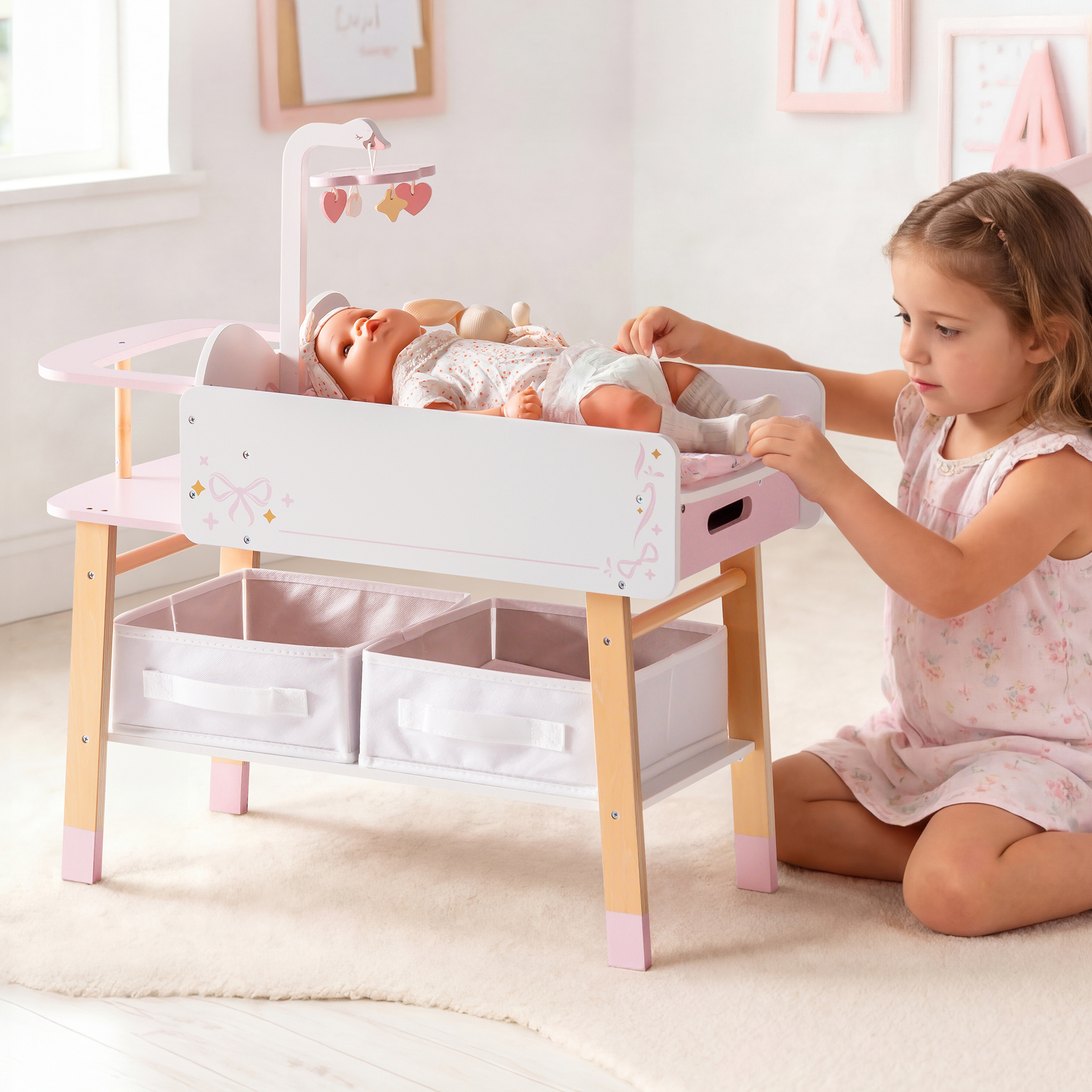 ROBUD 18 Inch Doll Changing Table
