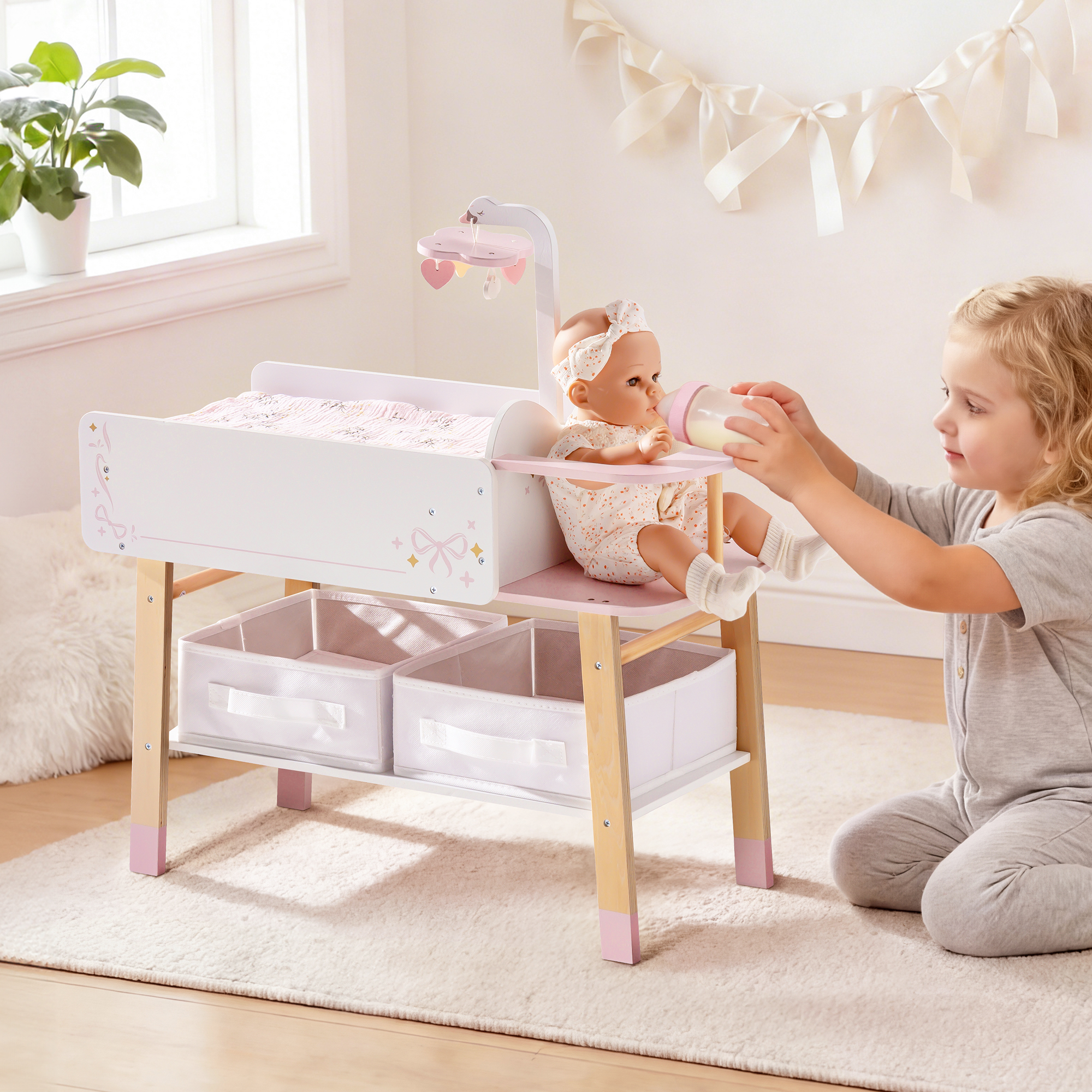 ROBUD 18 Inch Doll Changing Table