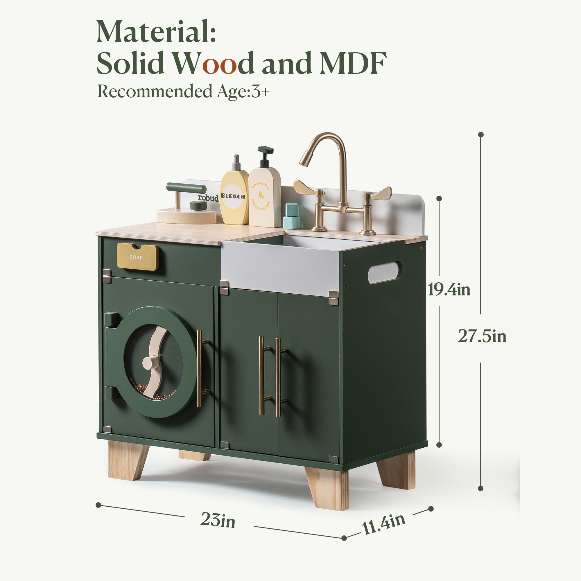 Robud Vintage Wooden Multi-Function Washing Machine