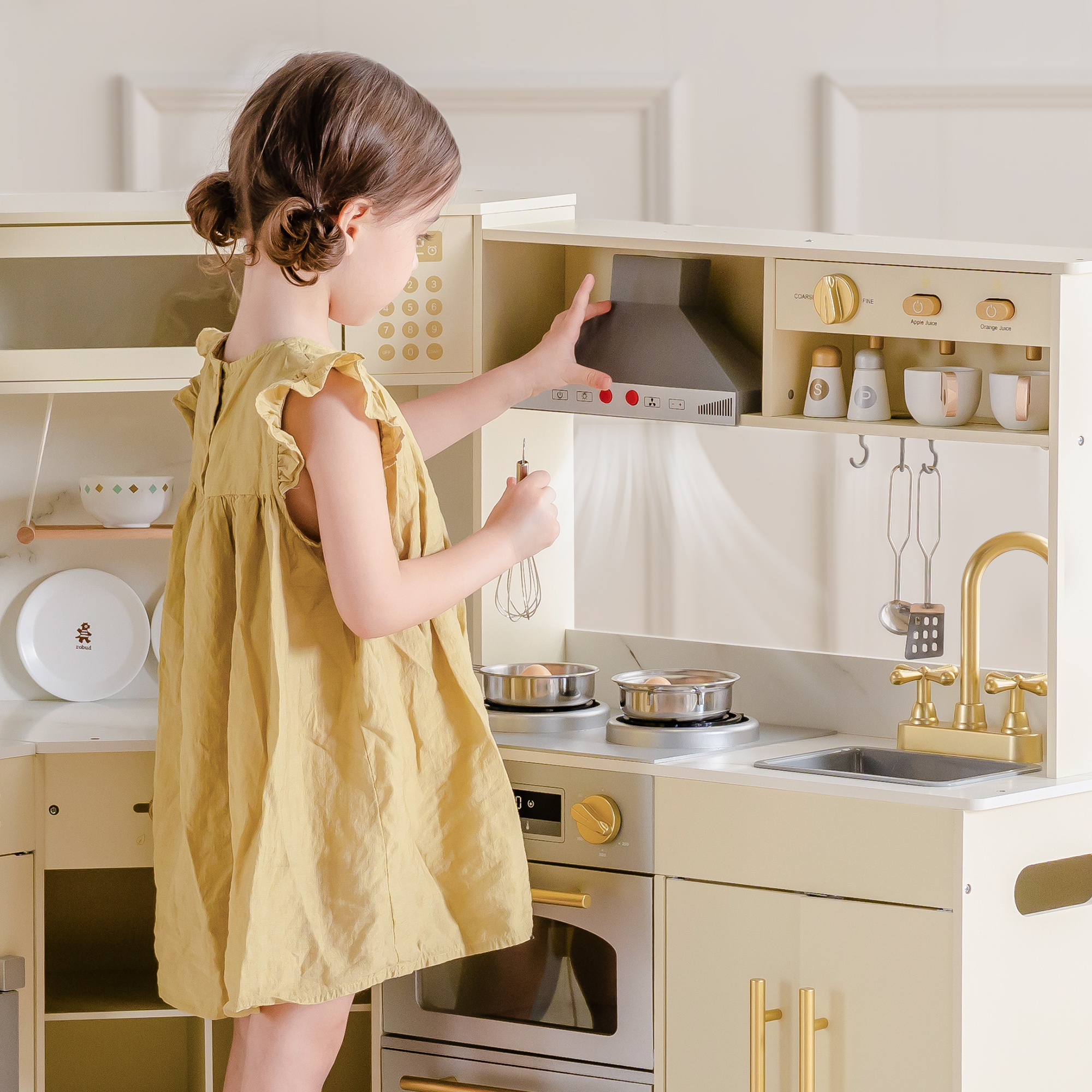 ROBUD Wooden Light Luxury Corner Kitchen