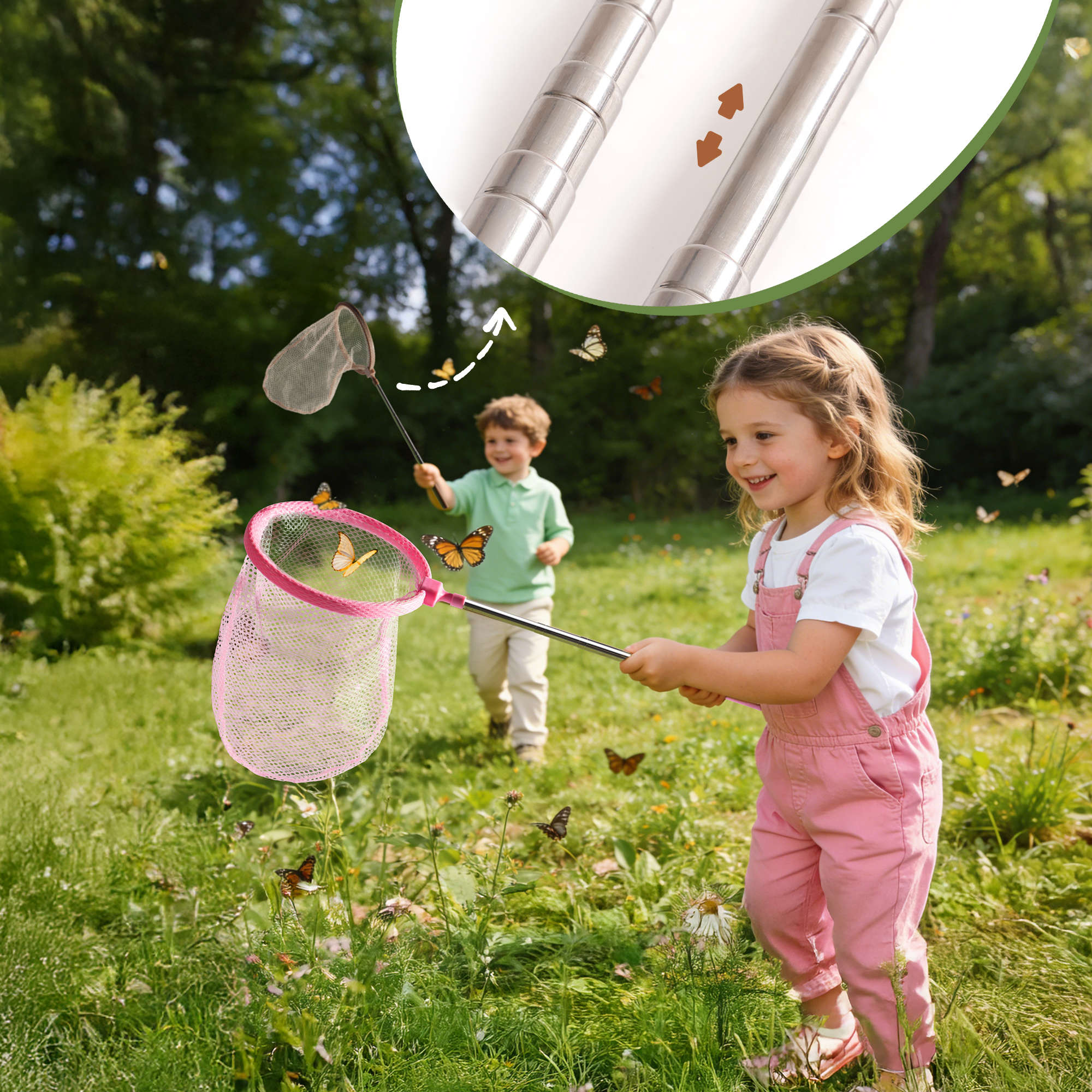 ROBUD Dual Kids Outdoor Explorer Kit - Pink & Green