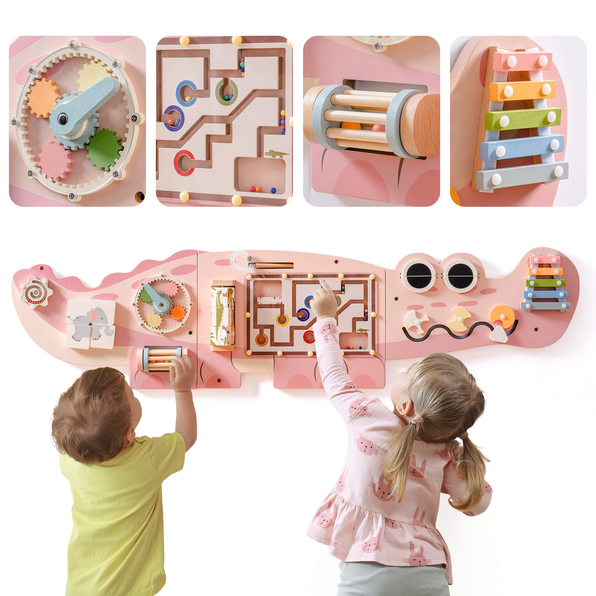 ROBUD Wooden Wall-Mounted Busy Board