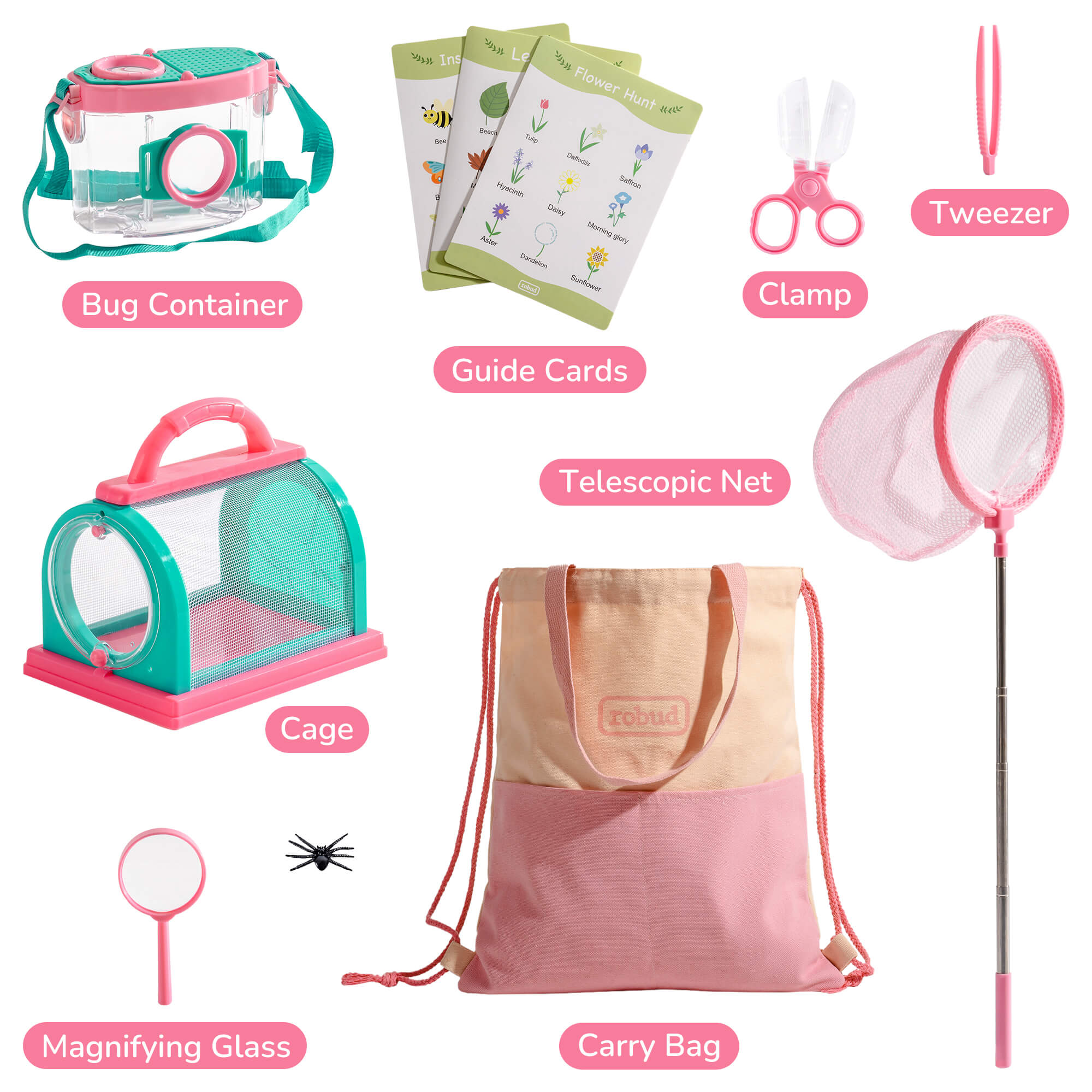ROBUD Outdoor Kids Explorer Kit Pink