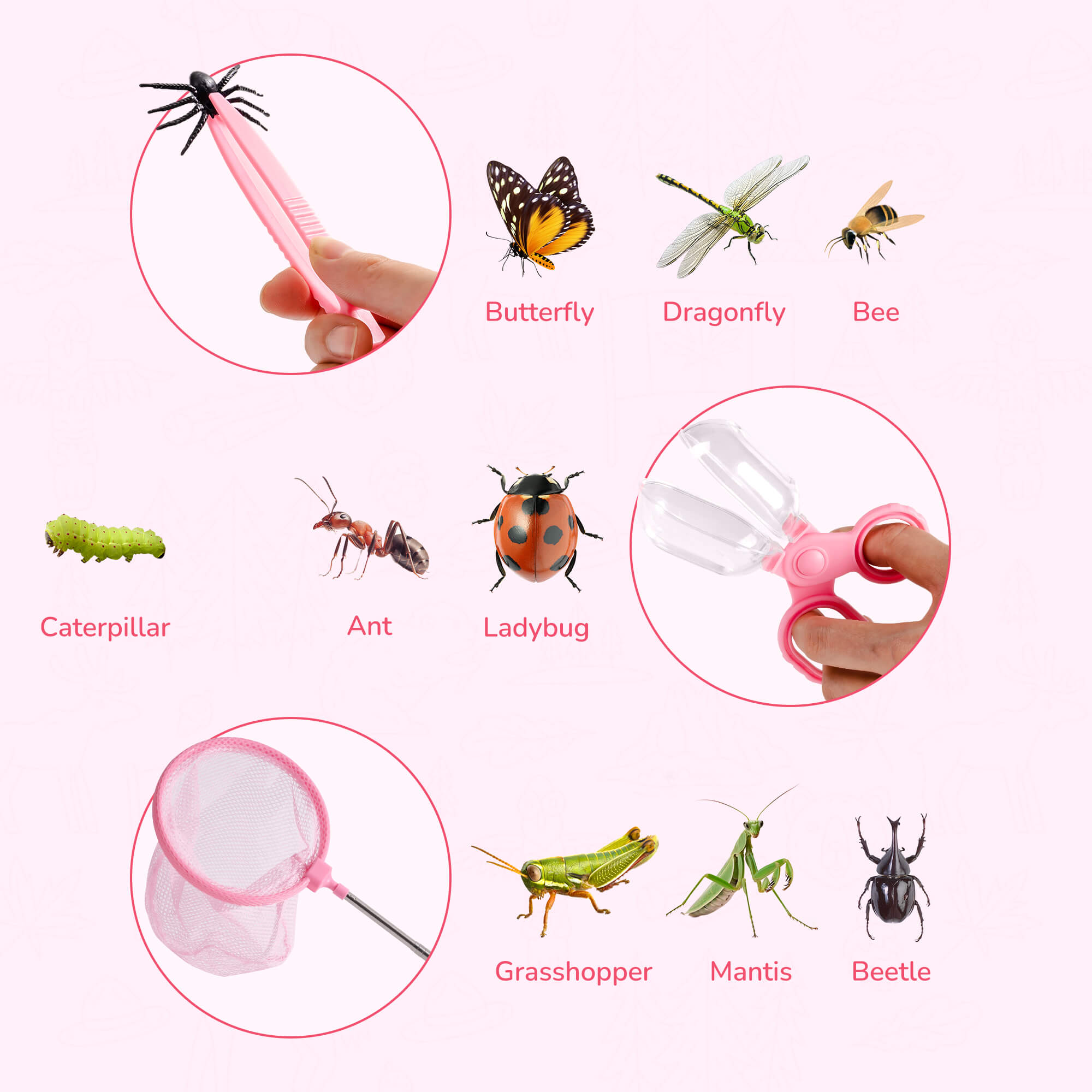 ROBUD Outdoor Kids Explorer Kit Pink