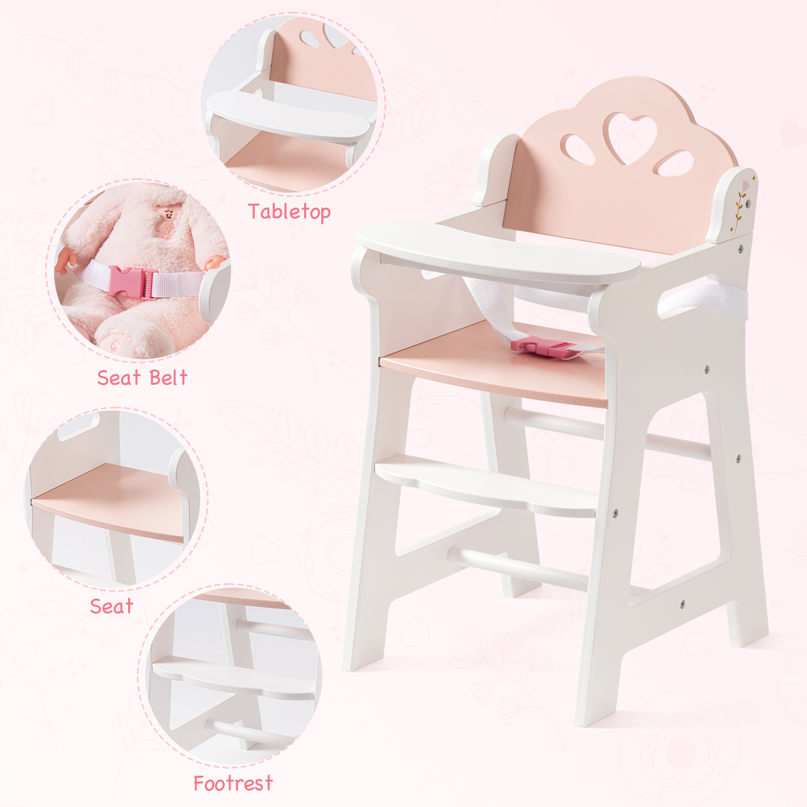 ROBUD Baby Doll High Chair