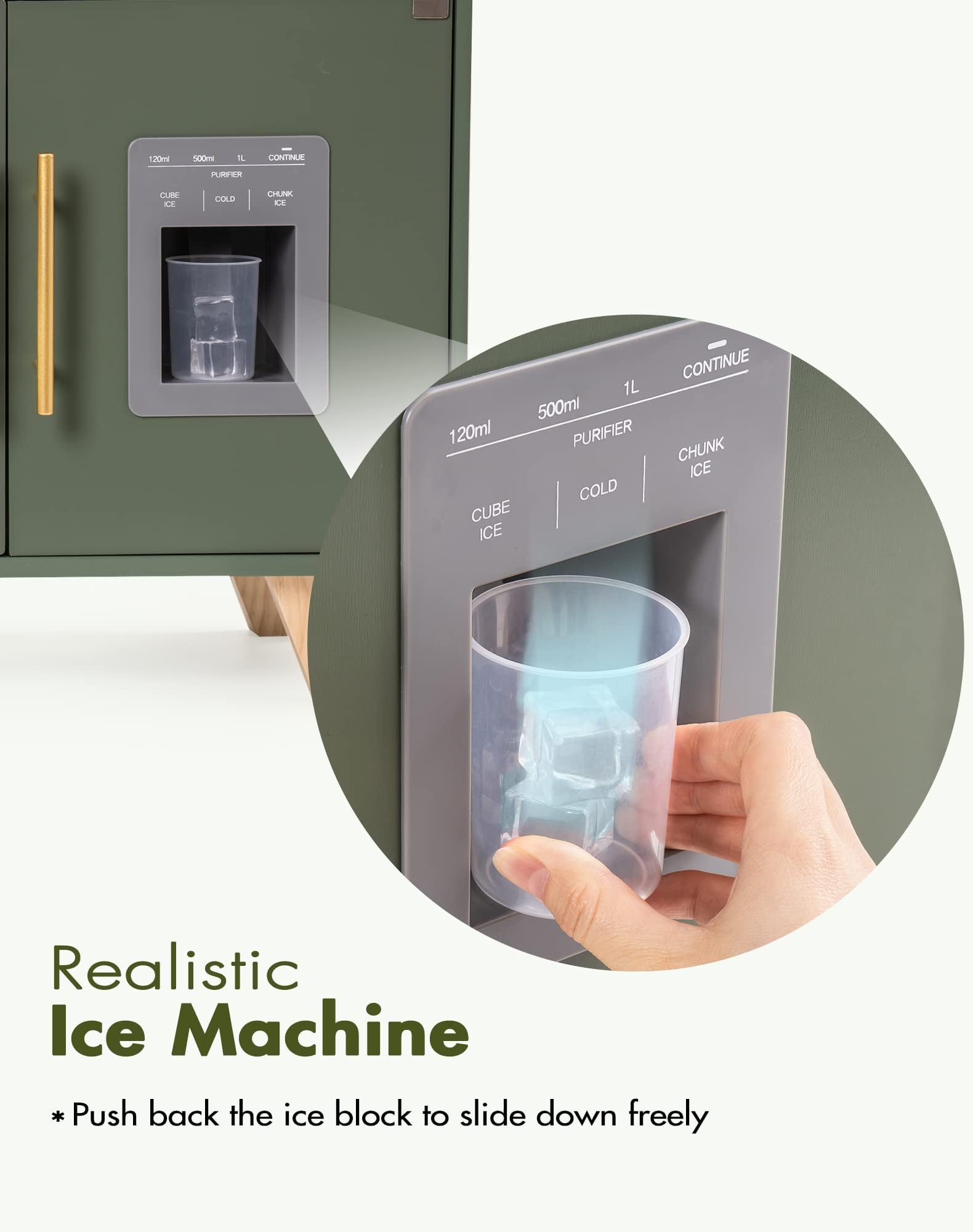 ROBUD Vintage Green Wooden Play Kitchen Series