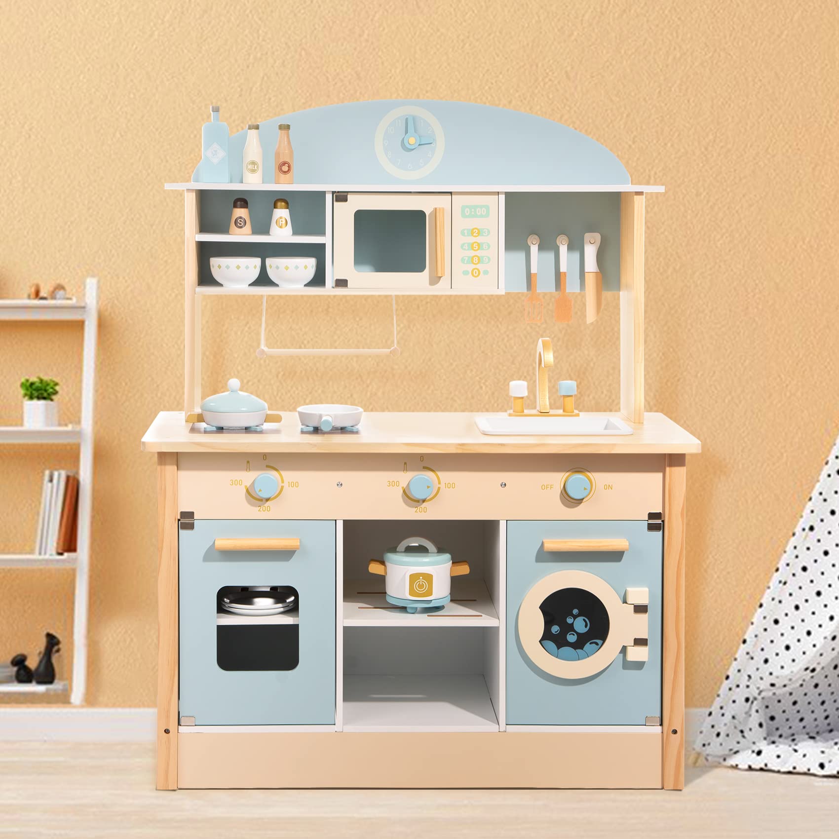 ROBUD Wooden Kids Play Kitchen Set - Dream