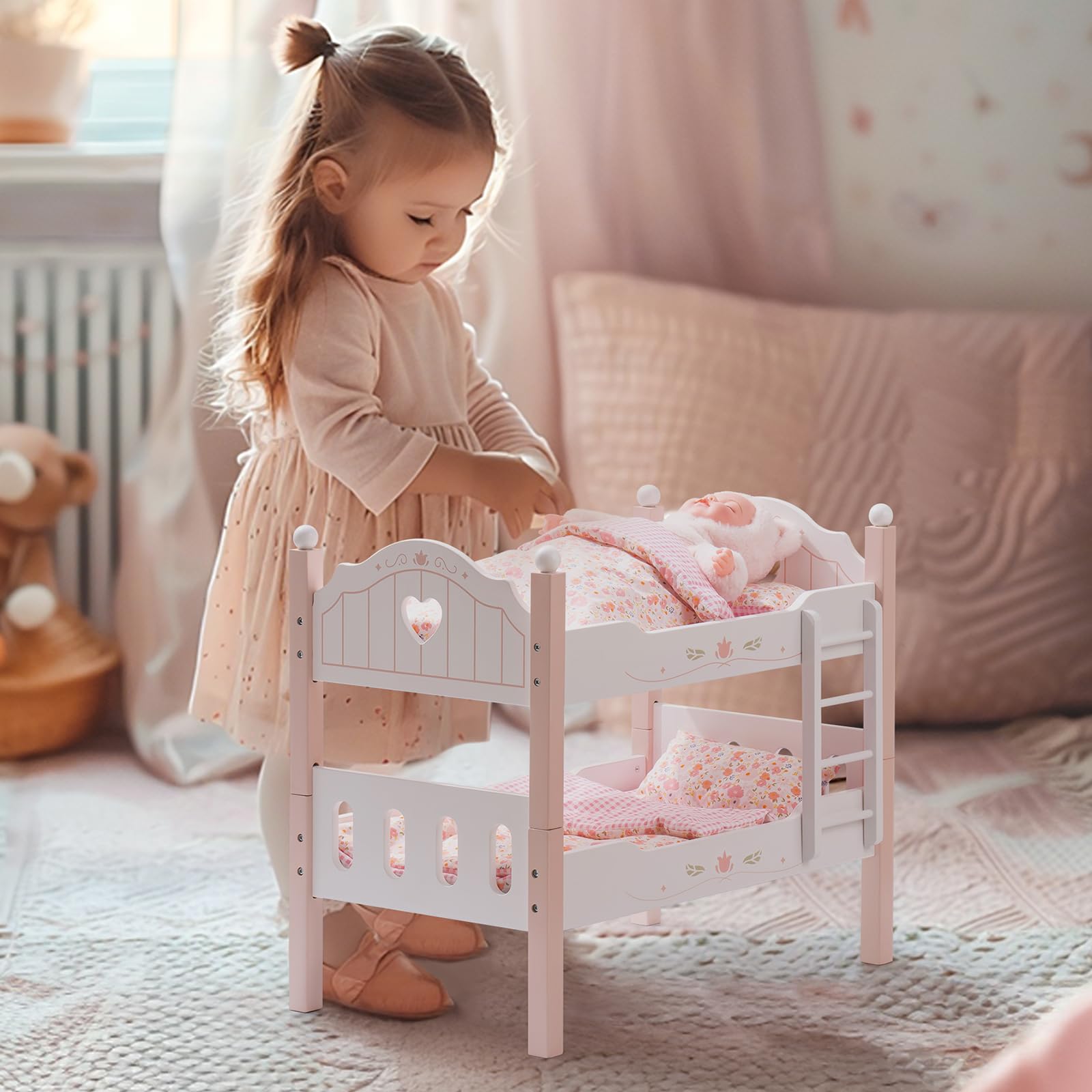ROBUD Baby Doll Crib - Pink