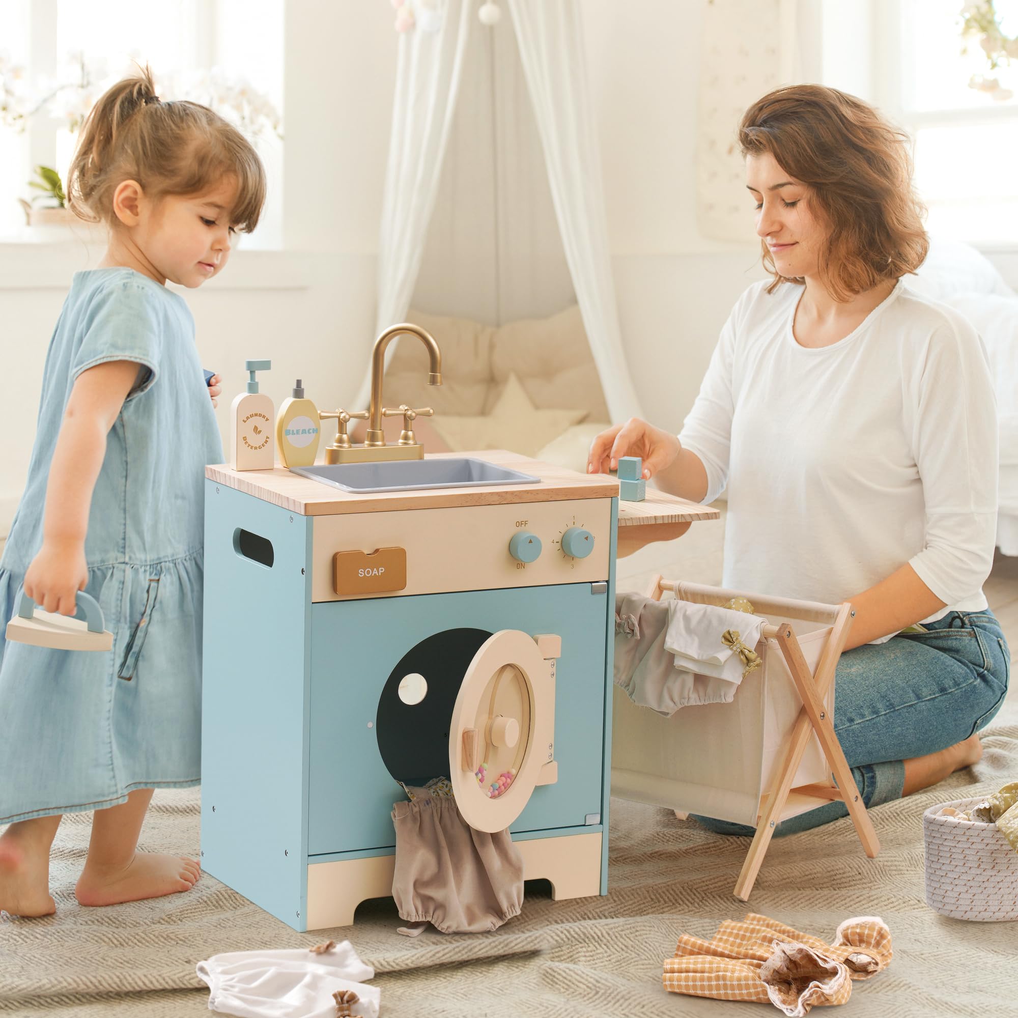 Robud Wooden Laundry Playset