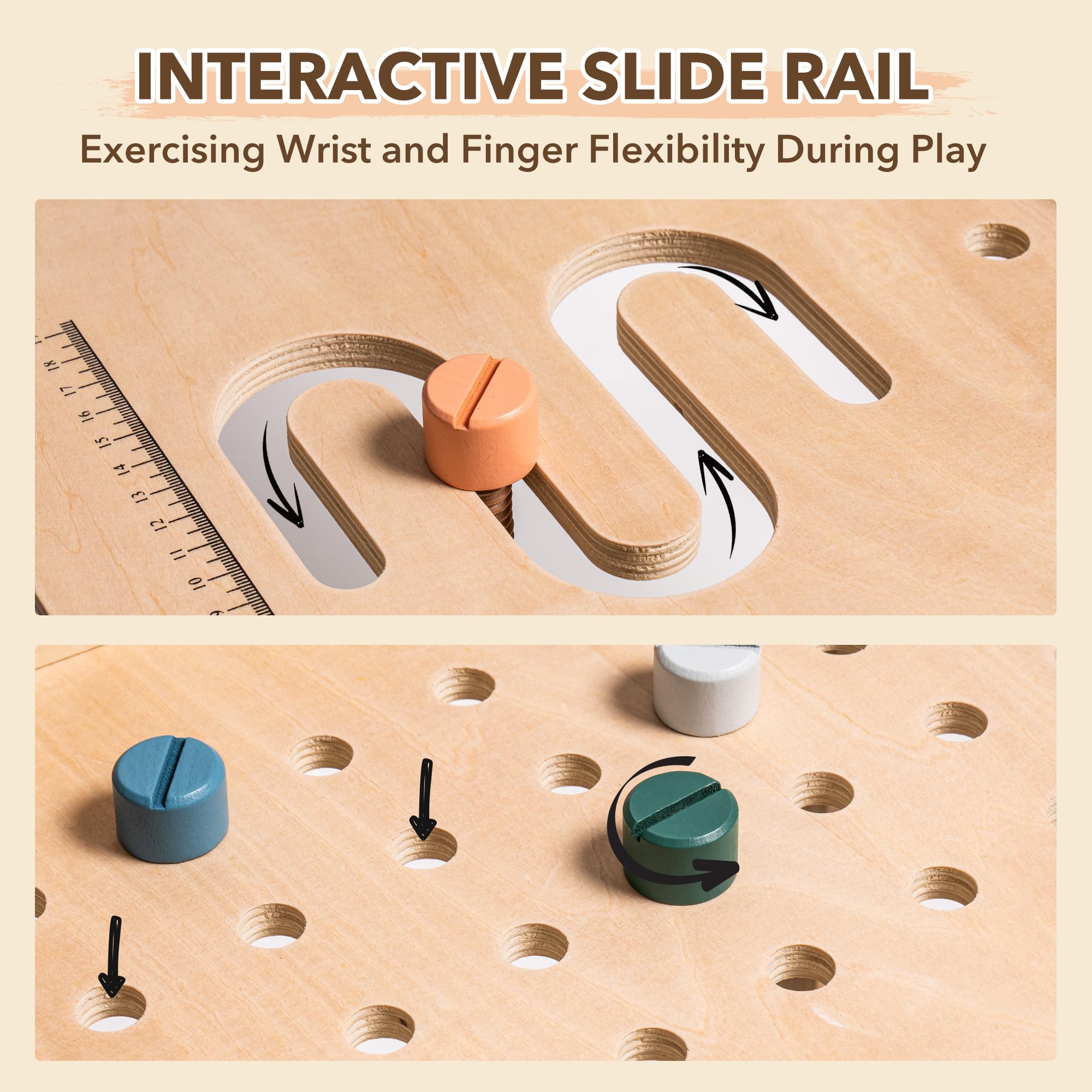 ROBUD Wooden Tool Workbench for Kids Toddlers