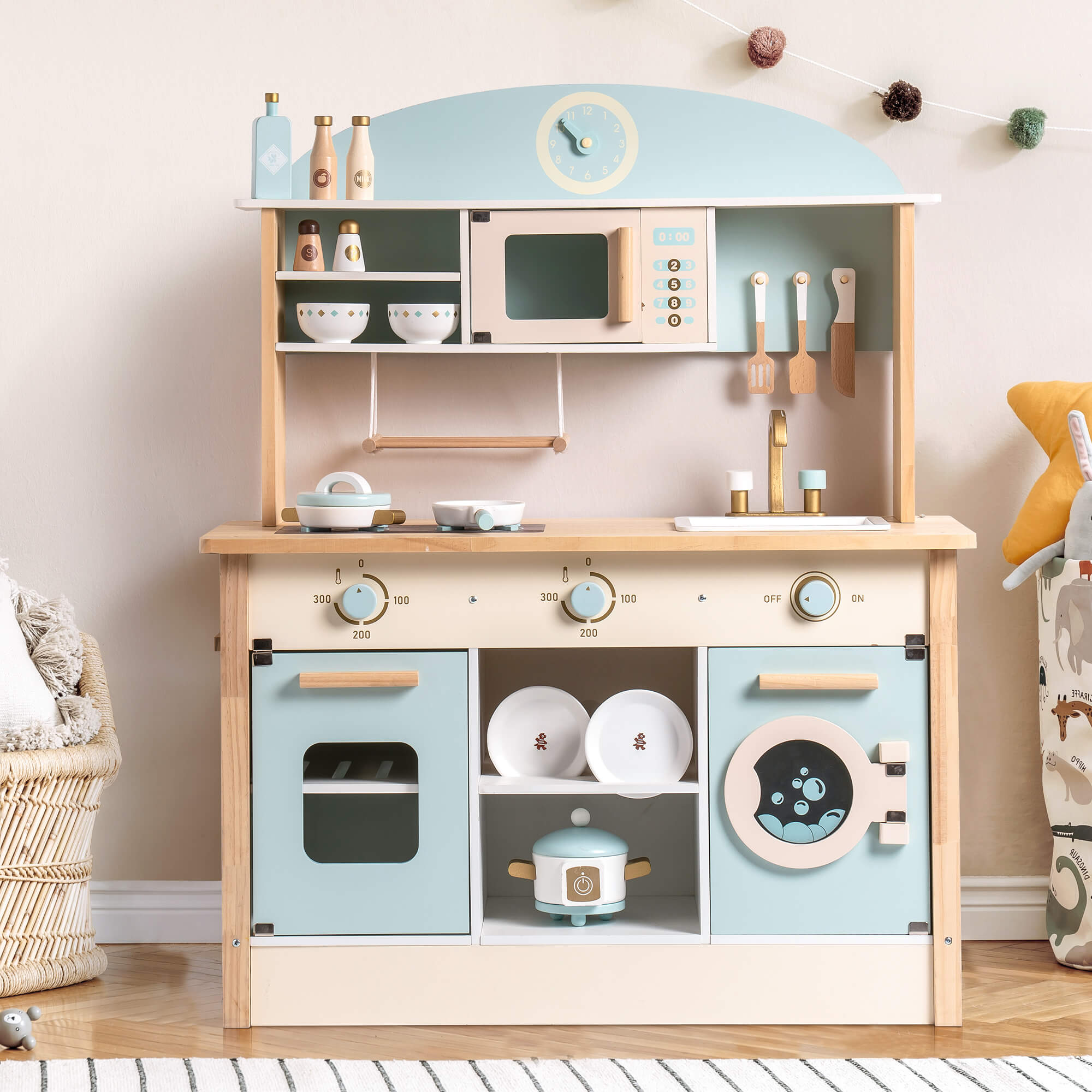 ROBUD Wooden Kids Play Kitchen Set - Dream