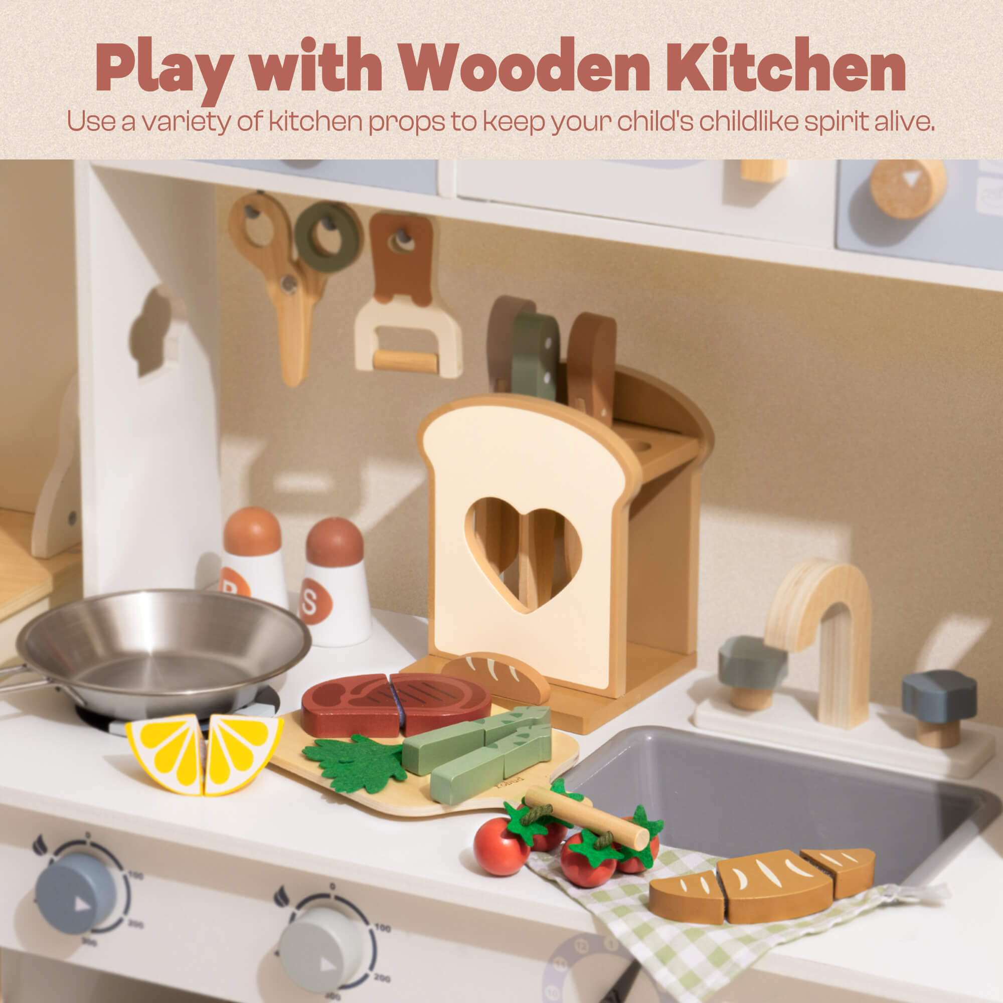 ROBUD Wooden Knife Set 16pcs