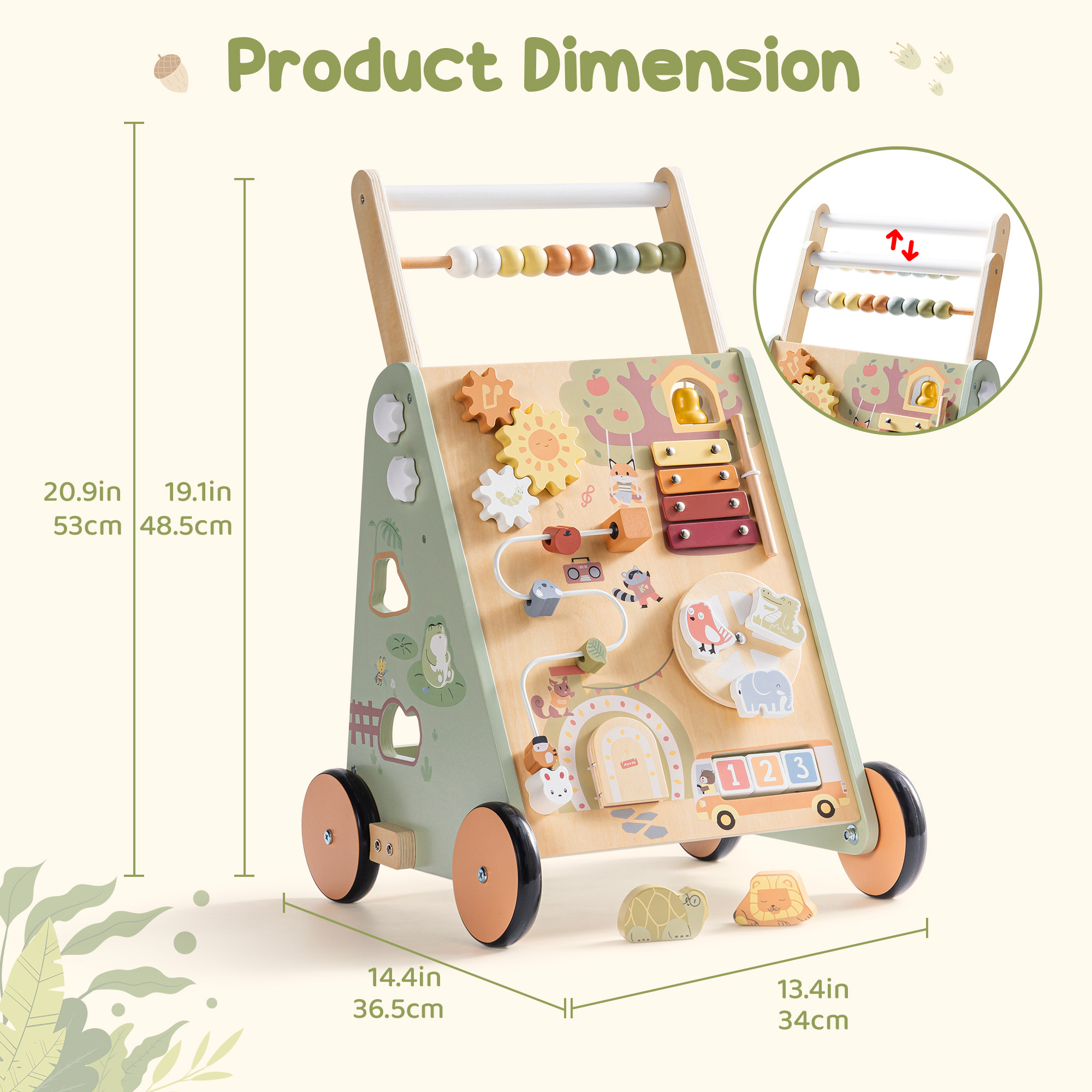 ROBUD Forest Fairy Baby Push Walker