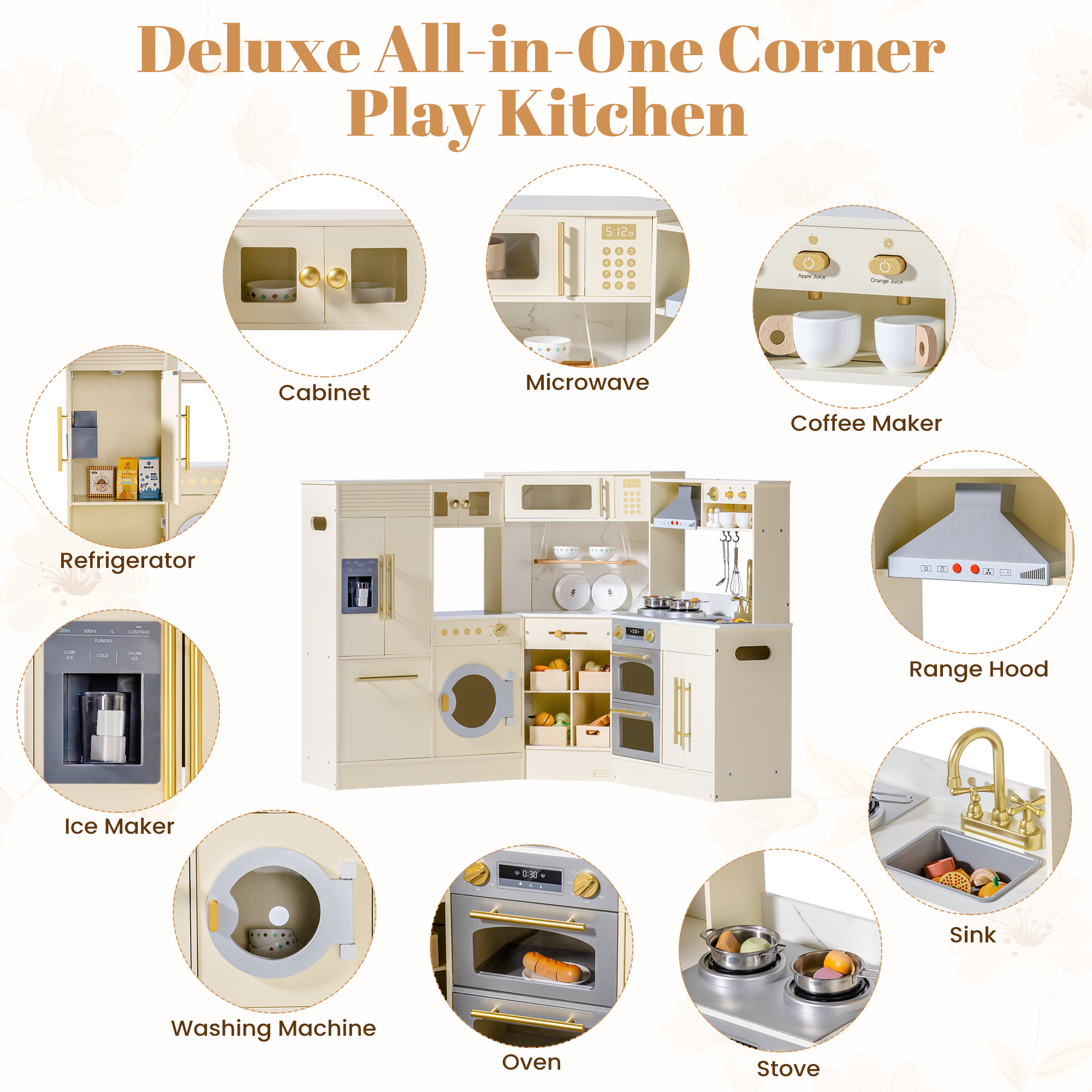 ROBUD WCF53 wooden corner play kitchen