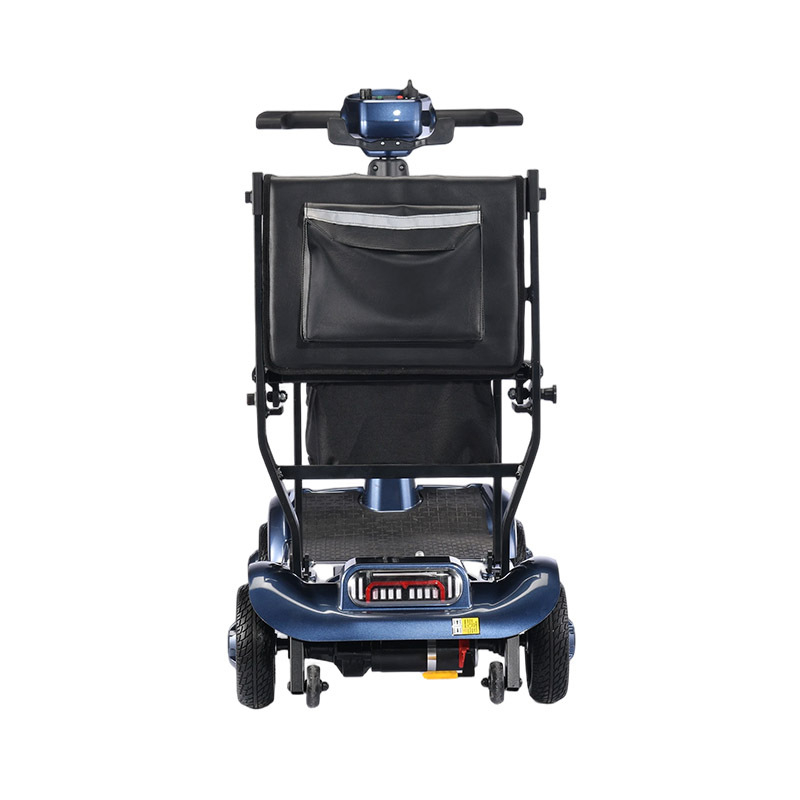 Foldscoot X-17 Folding Mobility Scooter for Seniors, 4-Wheel Lightweight Electric Scooter, 7.5 Mile Range, 265 LBS Capacity, Blue