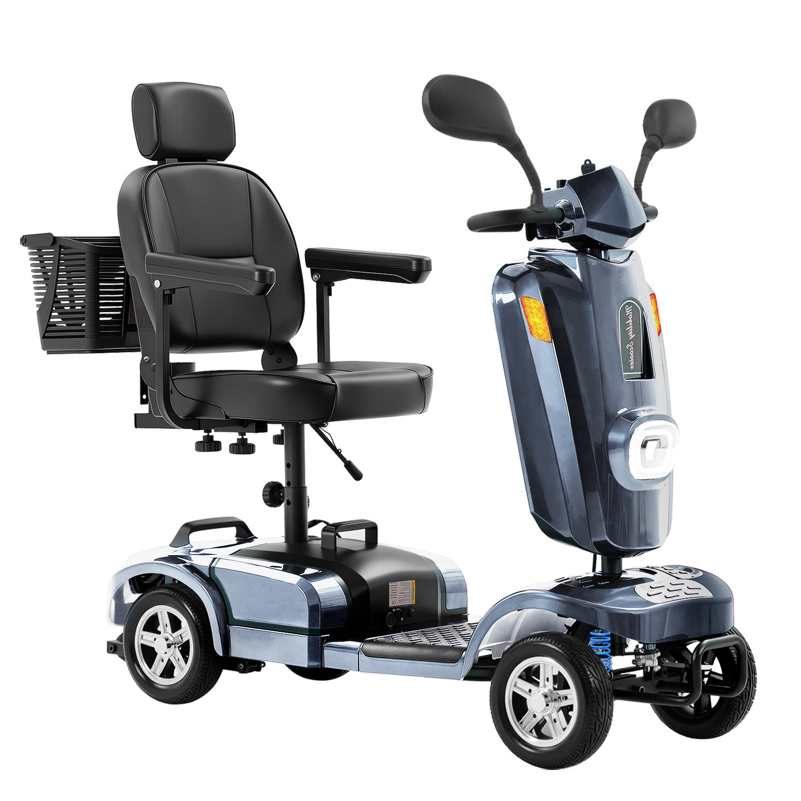FOLDSCOOT  MS02 Plus Heavy-Duty Mobility Scooter for Seniors – 16/26-Mile Range | 400 lbs Capacity