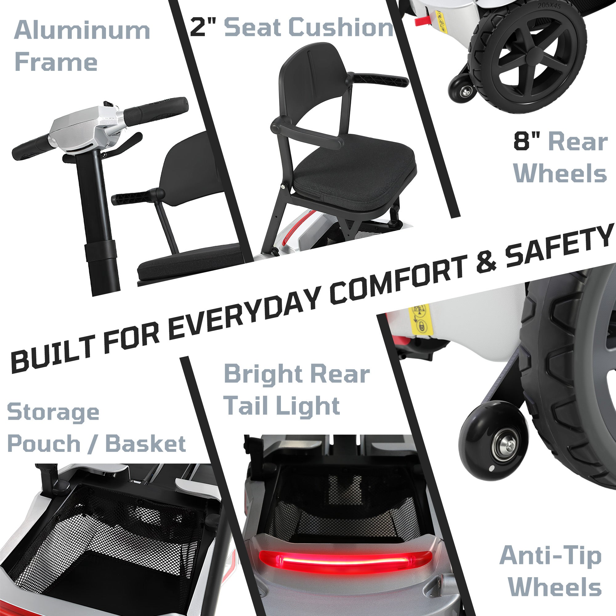 【Introducing the All-New】 M3 Lightweight Foldable Mobility Scooter for Seniors – 30 lbs, 33" Turning Radius, 20/32-Mile Range